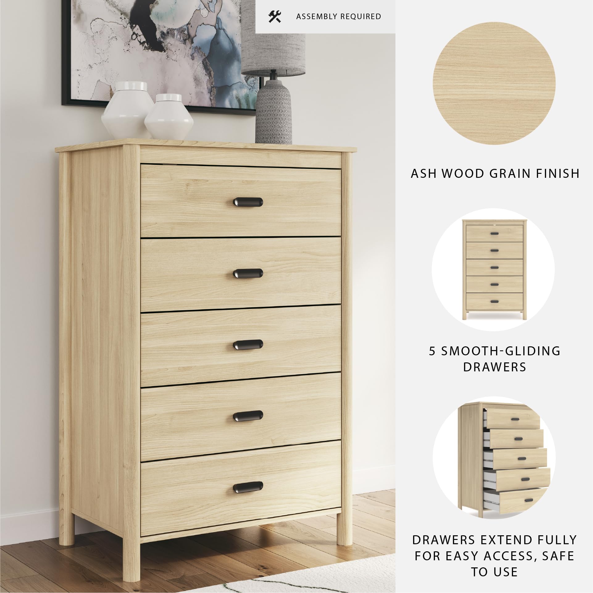 Amazon.com: Signature Design by Ashley Cabinella 5 Drawer
