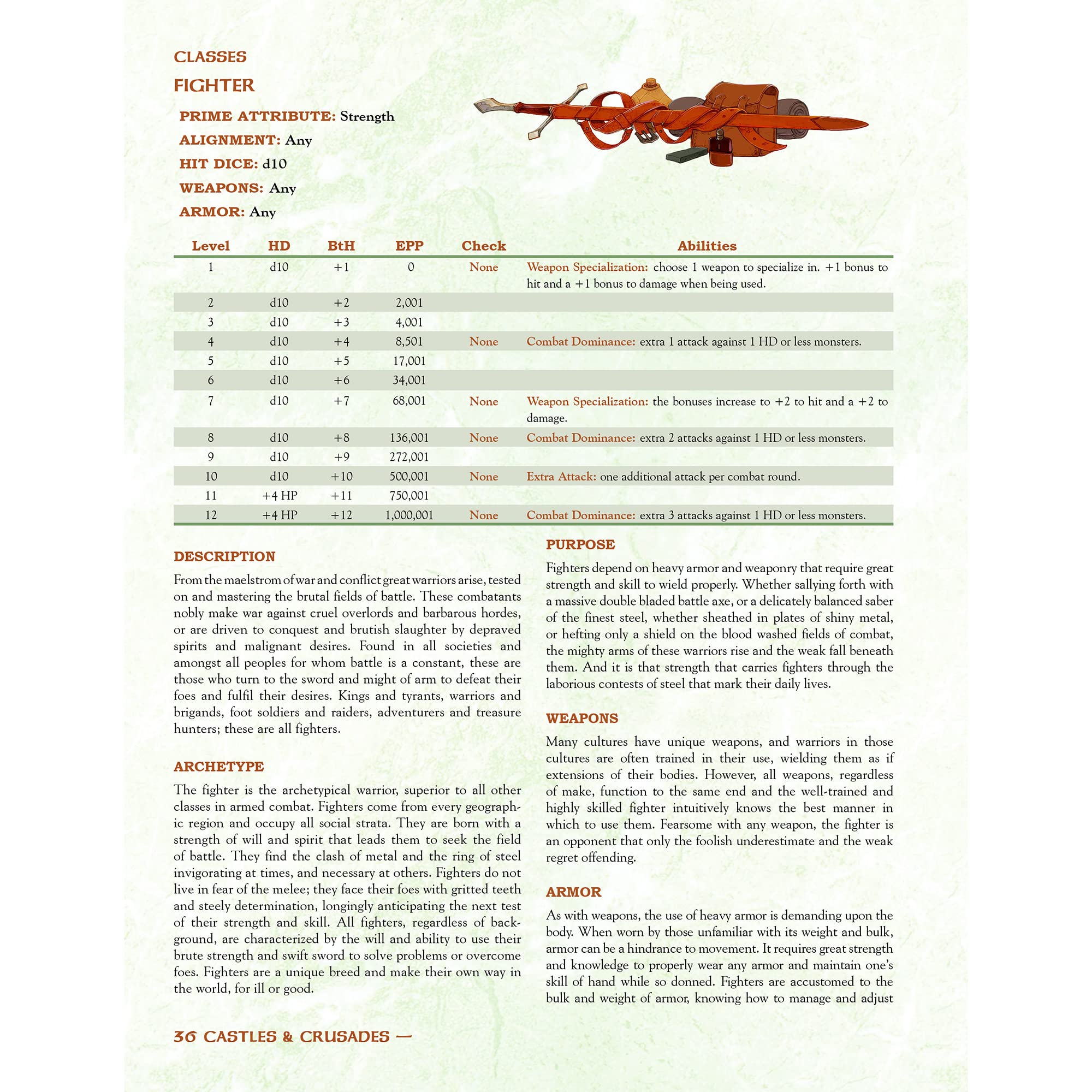Troll Lord Games Castles & Crusades: Players Handbook - Hardcover RPG Book, 240 Page Full Color, Roleplaying, Classes, Races & Combat - Image 4