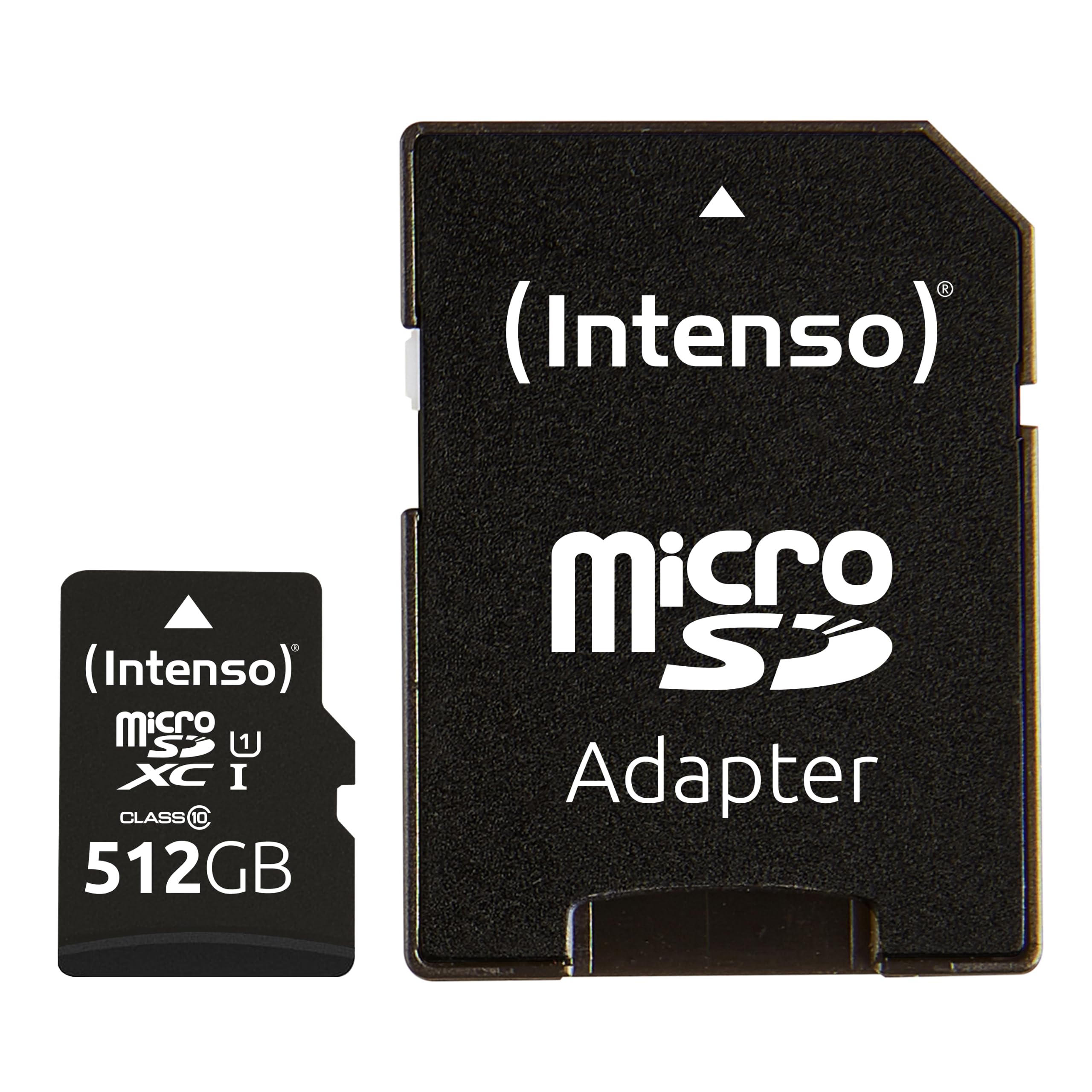 Intenso Premium Microsdxc Memory Card INCL. SD Adapter, Class 10 UHS-I, 512 GB, Black