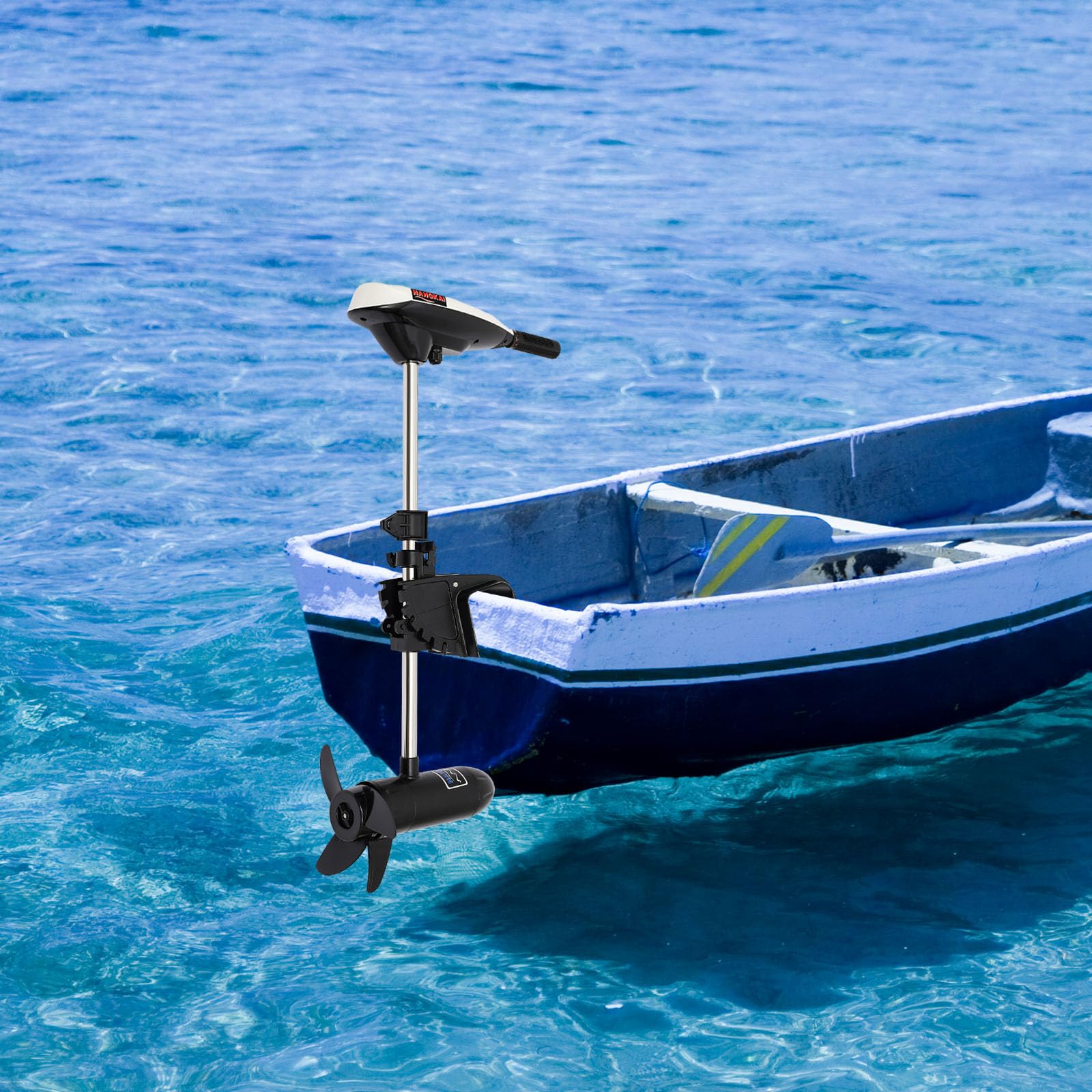 Motore fuoribordo elettrico 12V 20,41 kg 5 velocità avanti 2 retro per barca kayak canoa gommone