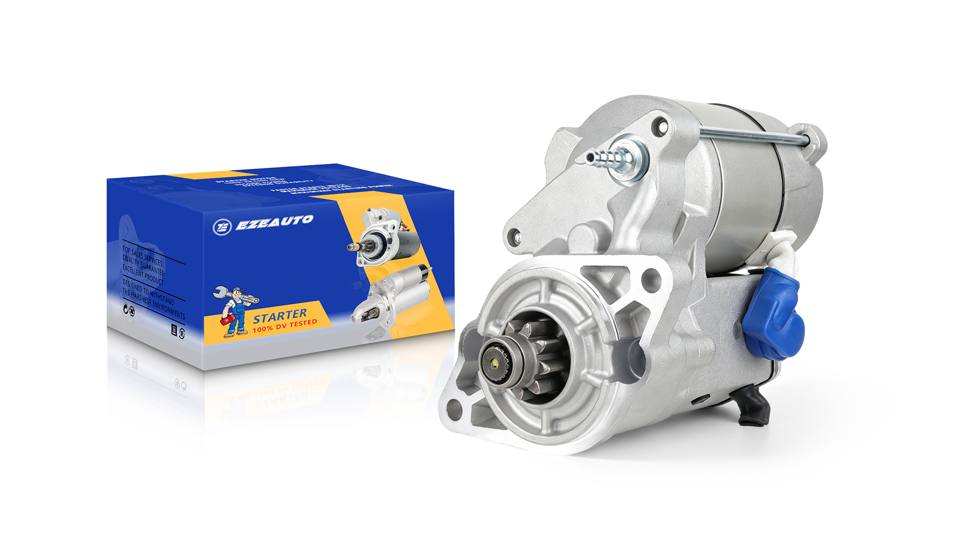 Image of Ezexpreze 410-52310 Starter for Kubota RTV 1100 RTV-X1100C RTV 1140 RTV-X1140 RTV-X1120 RTV-X900, Replace 428000-5400 428000-5401 77700-02602, 1.4KW OSGR