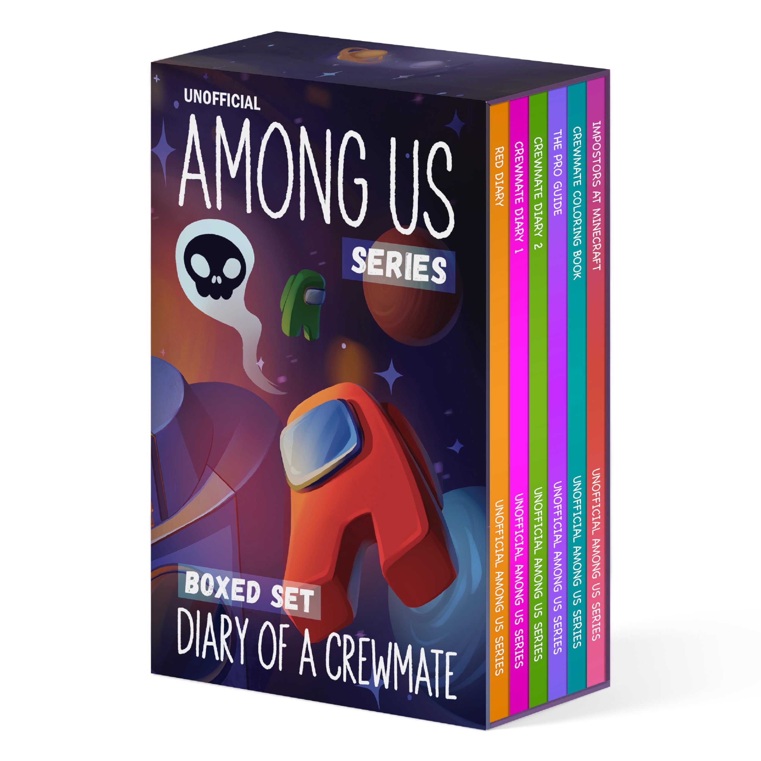 Among Us Inspired Boxed Set - 5 Adventure Stories for Kids, Young Gaming Fans (Plus Bonus Coloring Book) - Unofficial & Independent, Gift for Children, Gamer Boys & Girls