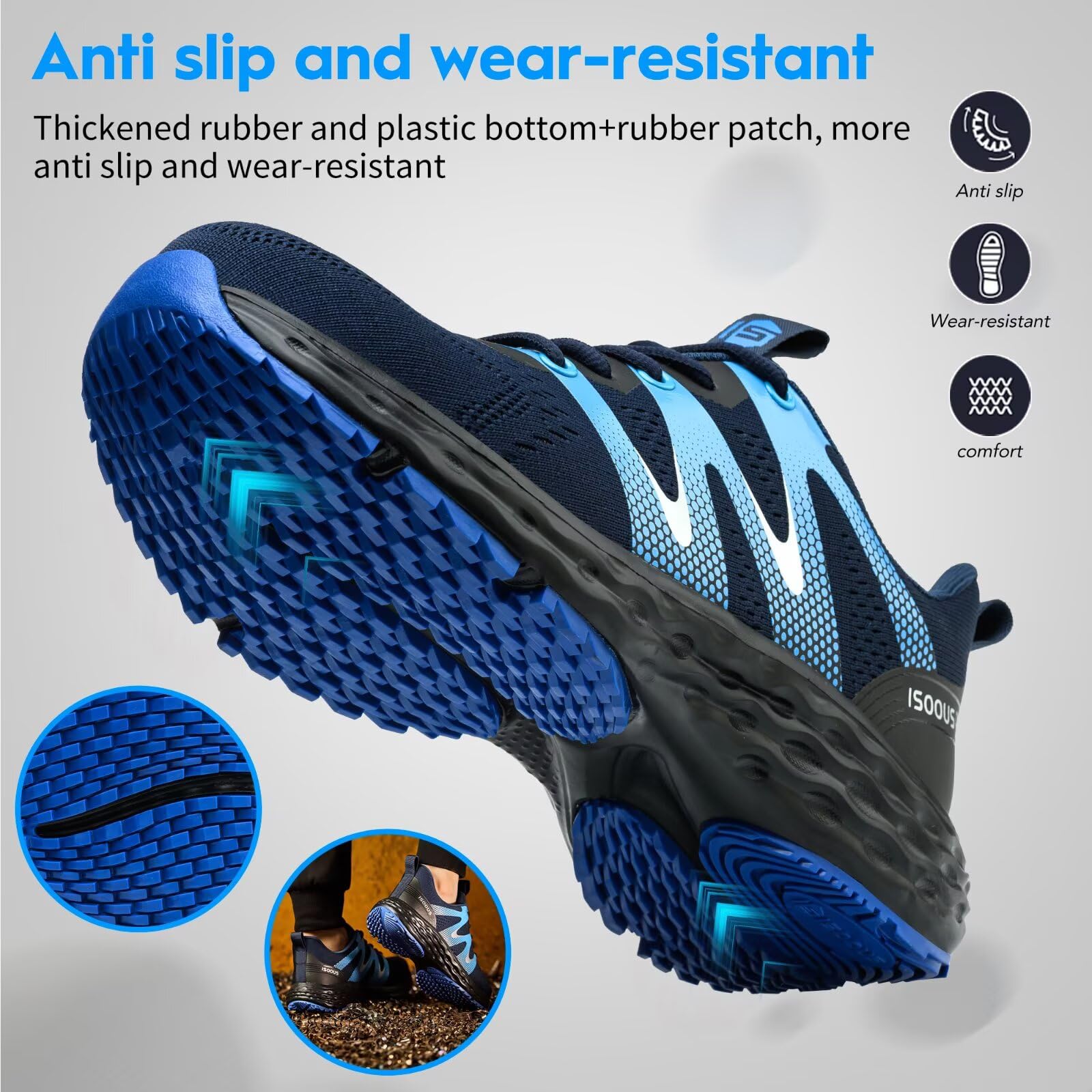 Scarpe Antinfortunistiche Uomo Donna Leggere Scarpe da Lavoro Comode Scarpe Sicurezza con Punta in Acciaio Traspiranti