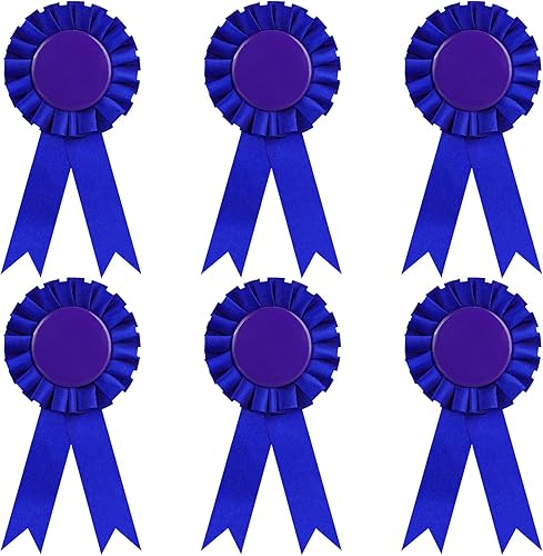 6 cintas de premio en blanco cinta de roseta en primer lugar cinta de premio cinta de victoria cintas de reconocimiento de lujo para competición