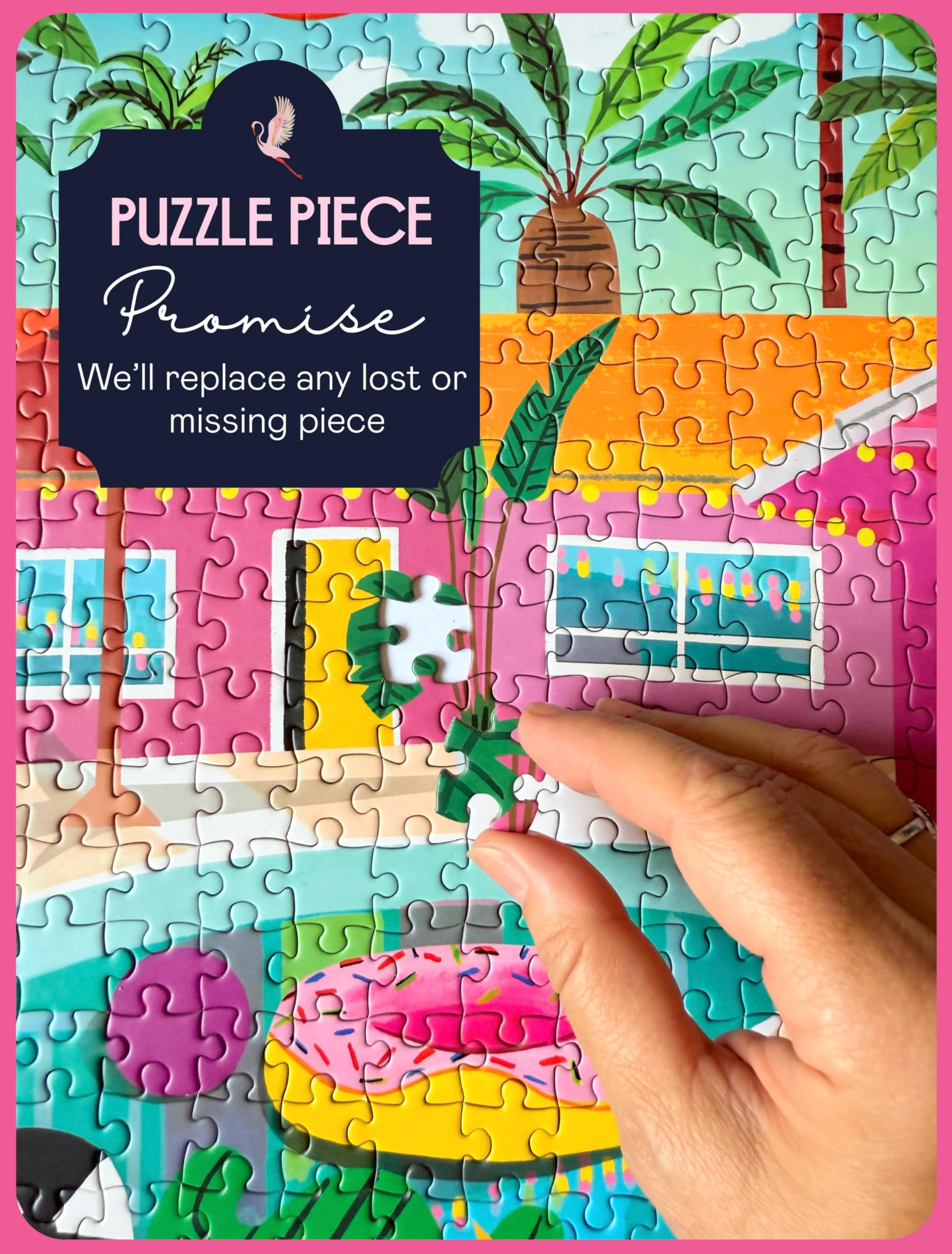 Elena Essex Puzzles for Adults 1000 Pieces -  | Jigsaw Puzzles 1000 Pieces for Adults | Colorful Cool Whale Shark Coral Reef Puzzle | jigsaws Size 20 x 28 inches: Poolside
