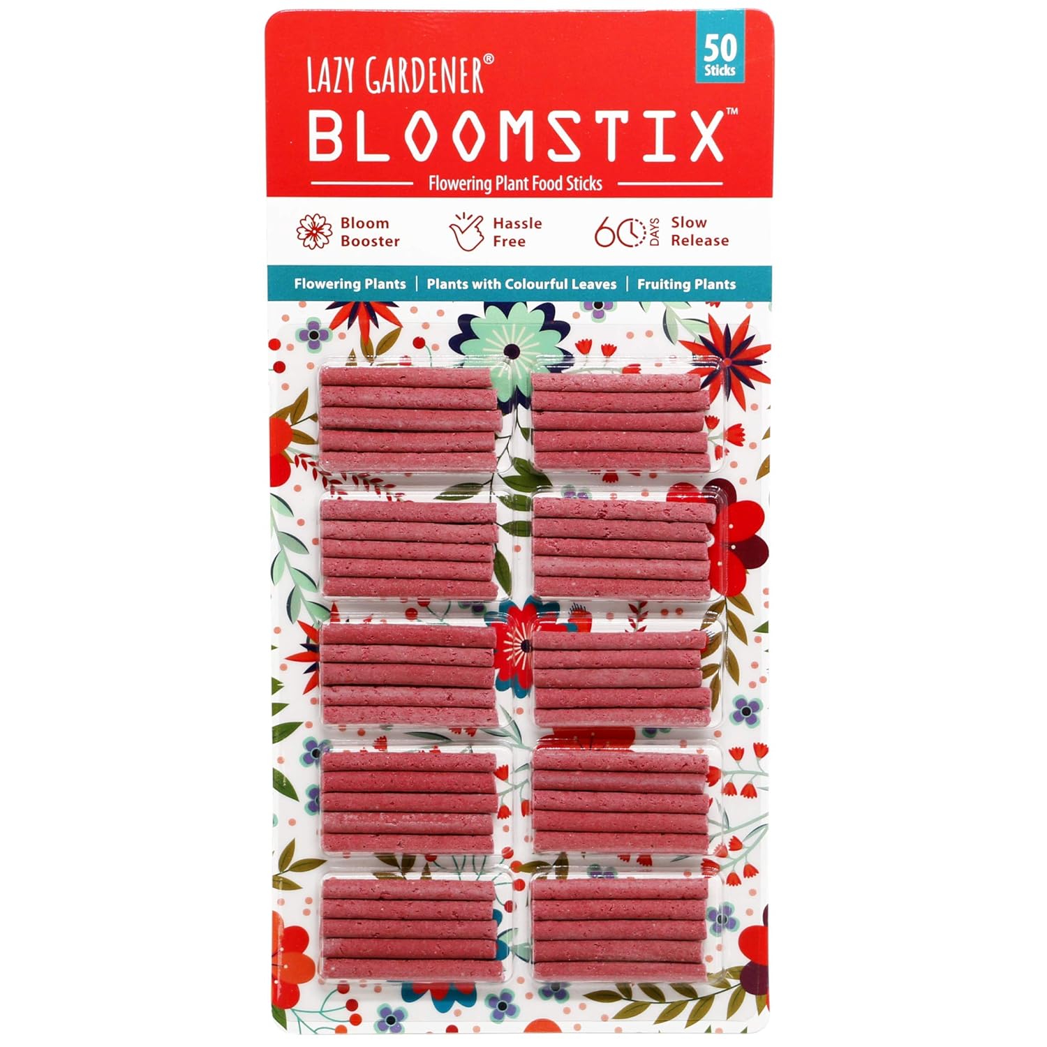 Lazy Gardener Plant Fertilizer Sticks BloomStix for all flowering