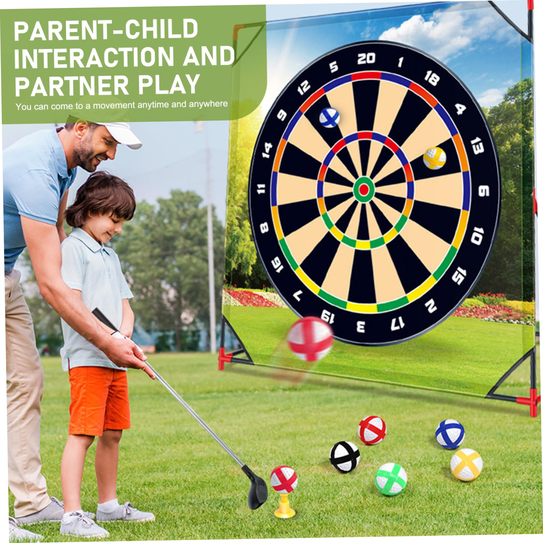 Sticky Golf Pro, Golf-Chipping-Spiel, tragbares Sticky Pro, Eltern-Kind-Interaktions-Hofspiele für drinnen und draußen