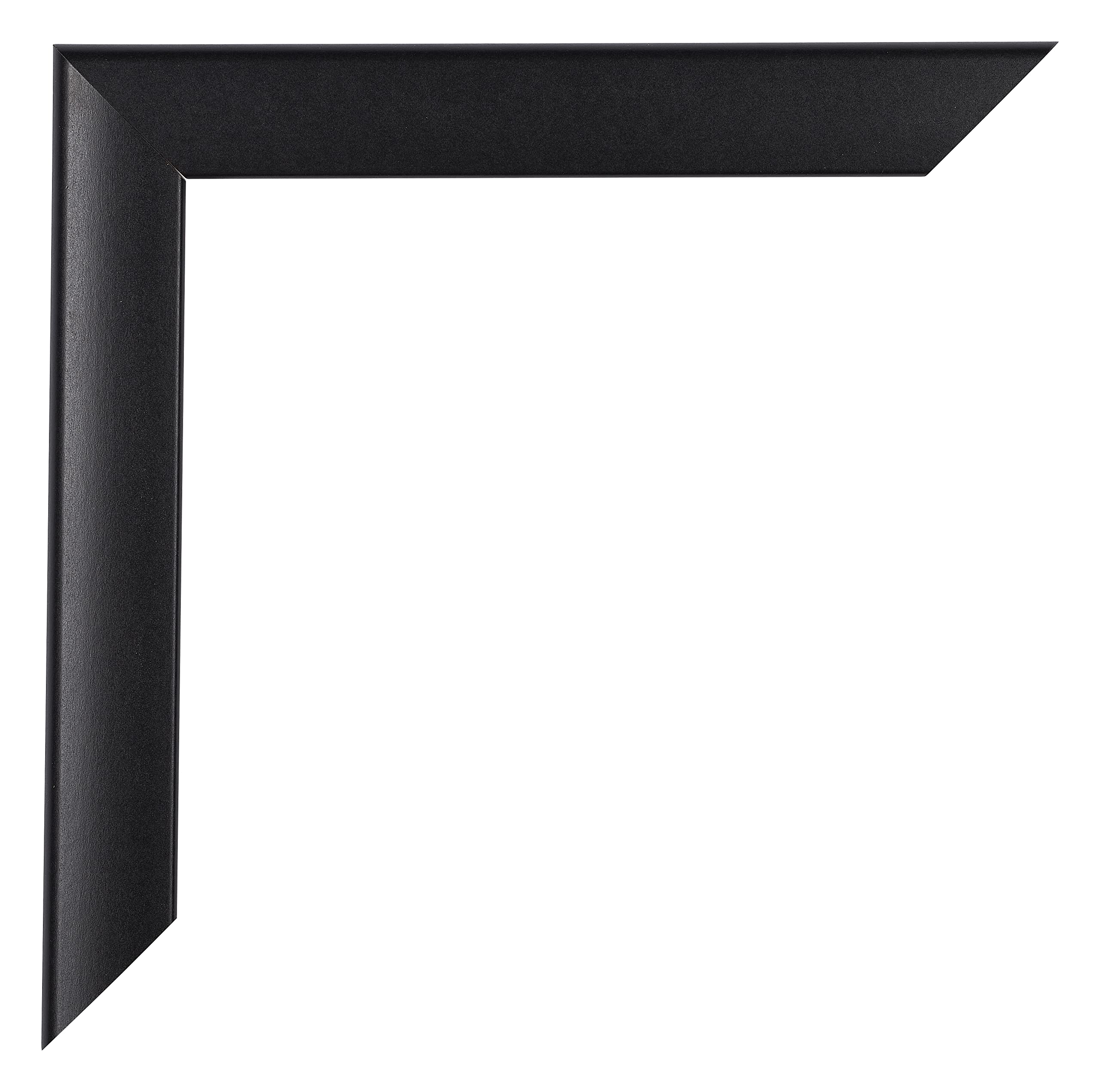 Cornice 61x91,5 cm - Nero Opaco - Cornice per foto in MDF con vetro plastico Antiriflesso - Cornice portafoto 61x91,5 cm - Colonia