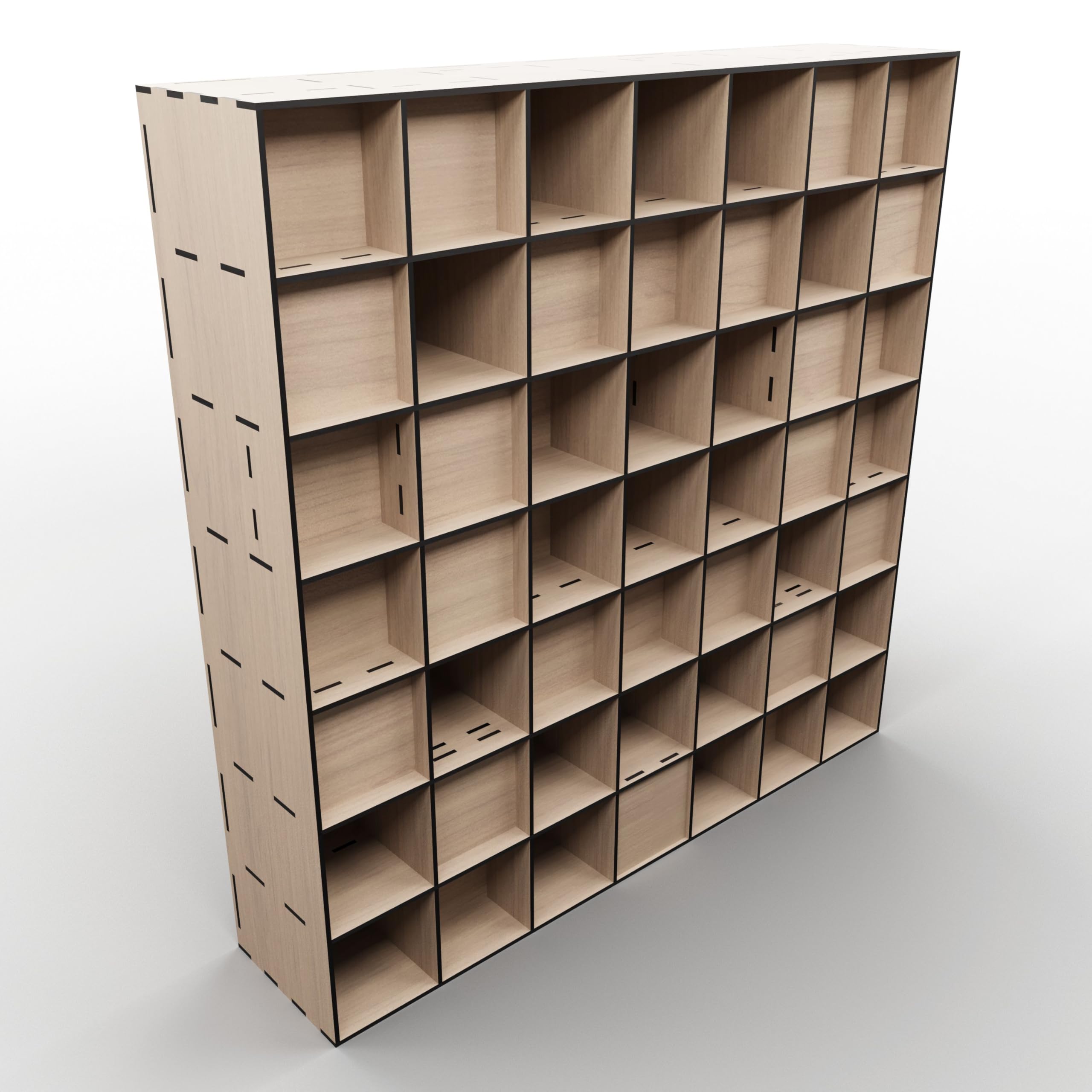 Diffusore Schroeder QRD 2D N7 | 50x50 cm | Pannello Schroeder QRD 2D in legno | Diffusore acustico in compensato di betulla | Pannello acustico | Profondita: 11 cm