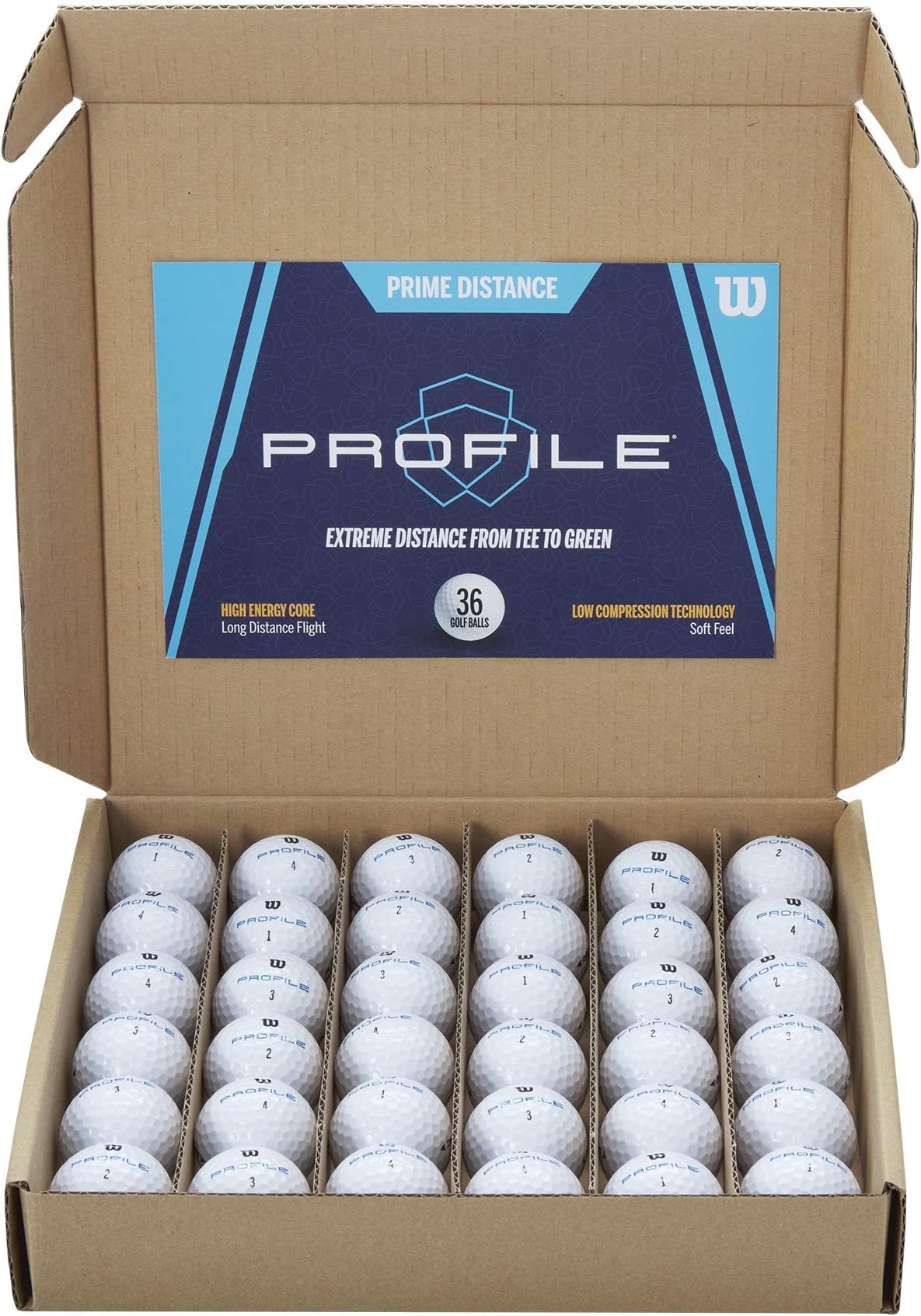 Wilson Profile Distance Golf Ball 36 Pack