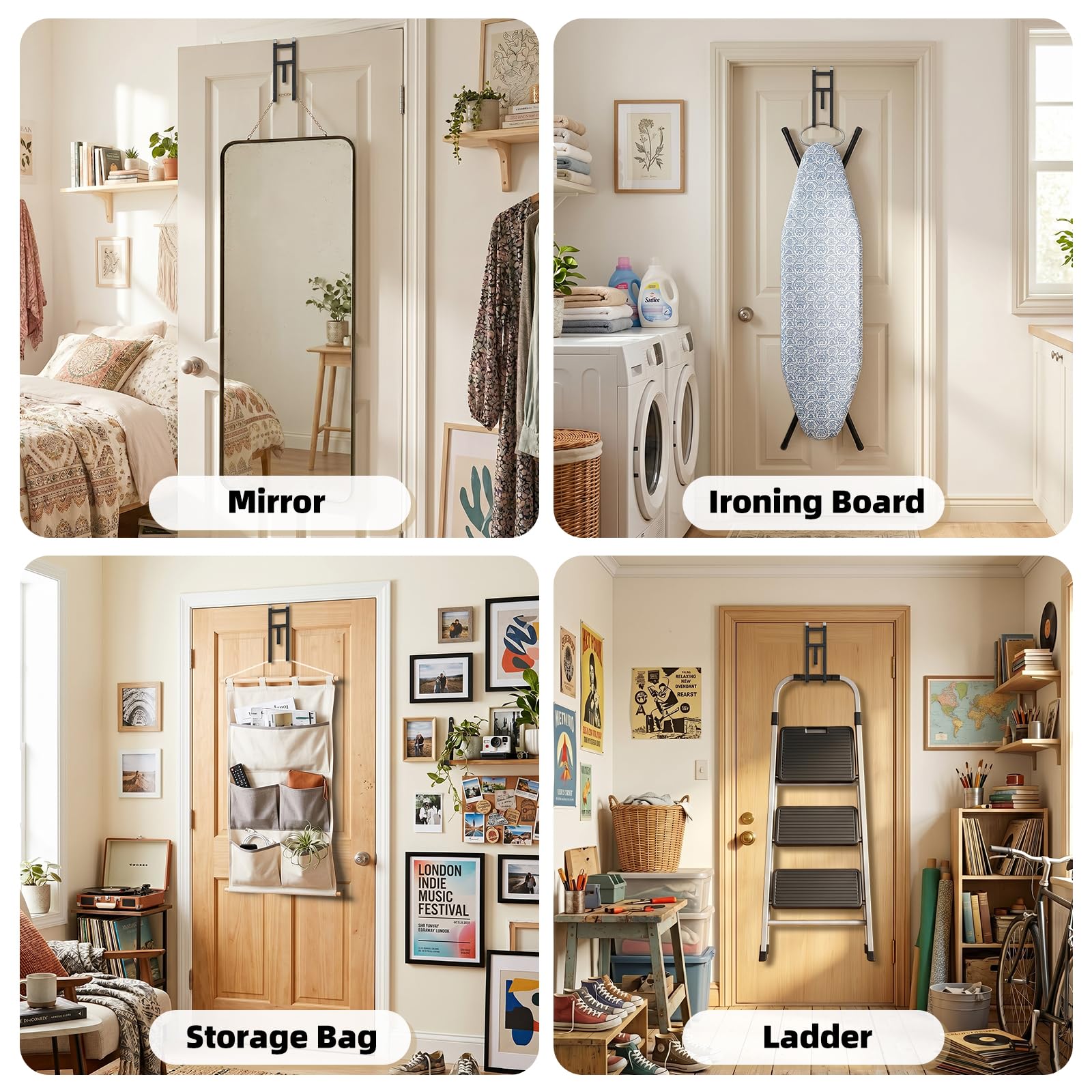 Over-the-Door Hooks - No Drill, 2 Pack -7 Over-the-Door Hooks - No Drill, 2 Pack -7