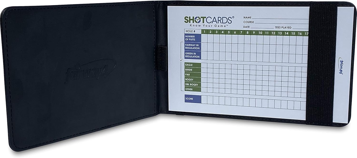 SHOTCARDS Golf Scorecard Holder - Black