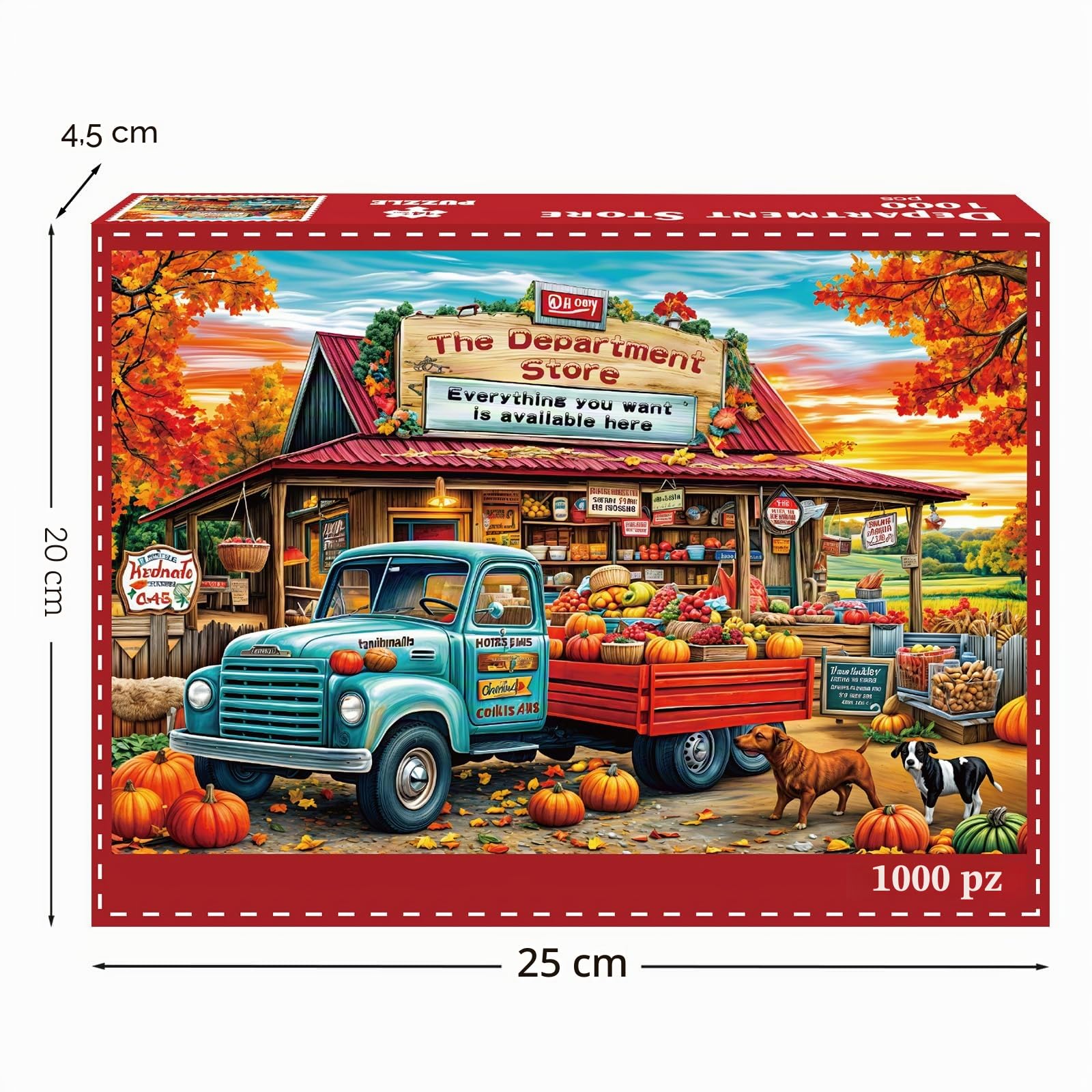 Grandi Magazzini Puzzle per Adulti 1000 Pezzi, Puzzle per Adulti 1000 Pezzi, Giocattoli di Gioco Impegnativi, Puzzle Impossibile, Puzzle Decorazione Famiglia
