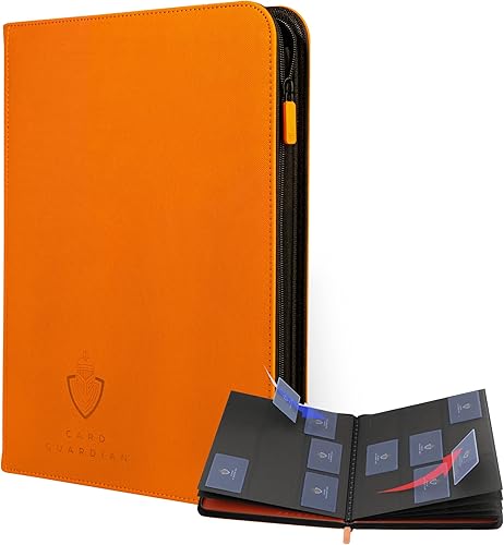 Miniatura 9 de Card Guardian - Carpeta Premium de 9 Bolsillos con Cremallera para 360 Cartas de Juegos de Cartas Coleccionables TCG (Verde) Bolsillos de Carga
