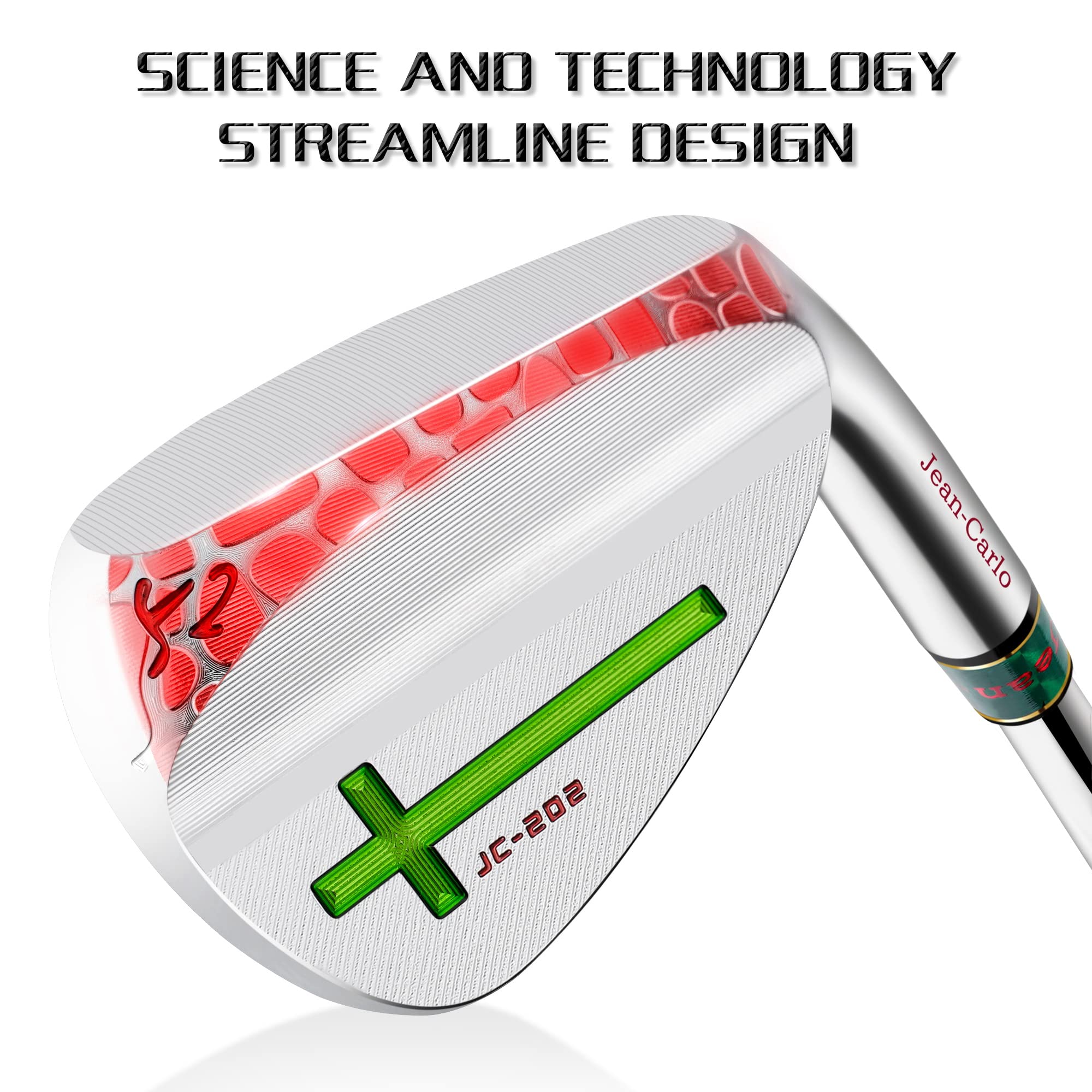Jean Carlo Golf Wedges S20C Forged Cross Sand Wedge 48 50 52 54 56 58 60 Degree Milled Face for More Spin Pitching Lob Golf Clubs Right Hand-Great Golf Gift