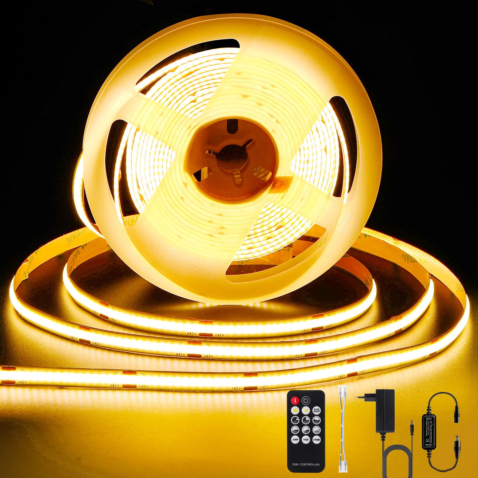 ANTENLICHT COB LED Streifen 3M Warmweiss 2700K 26W LED Band Dimmbar