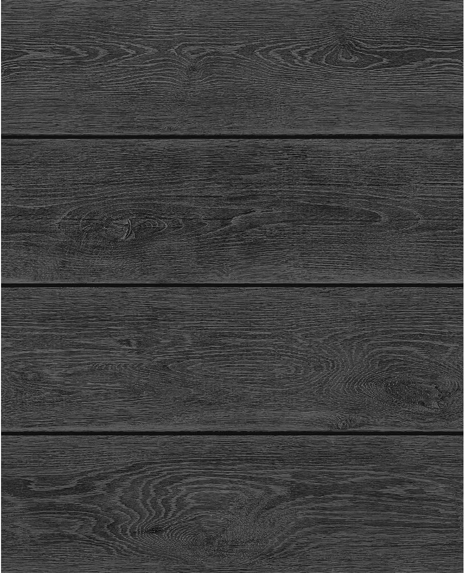 NextWall Stacy Garcia Home Stacks Faux Peel and Stick Wallpaper (Charcoal)