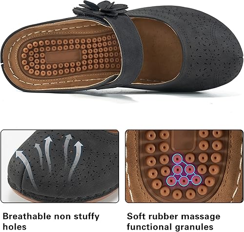 Miniatura 8 de Alicegana Sandalias casuales de verano con soporte de arco y plantilla de cojín para mujer zapatos de cuña cómodos