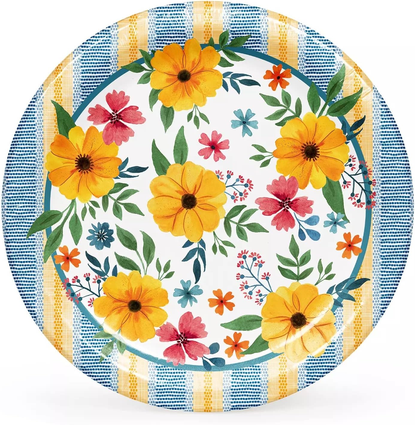 Member's Mark Buttercup Blossoms Paper Plates, 10" (85 Count)