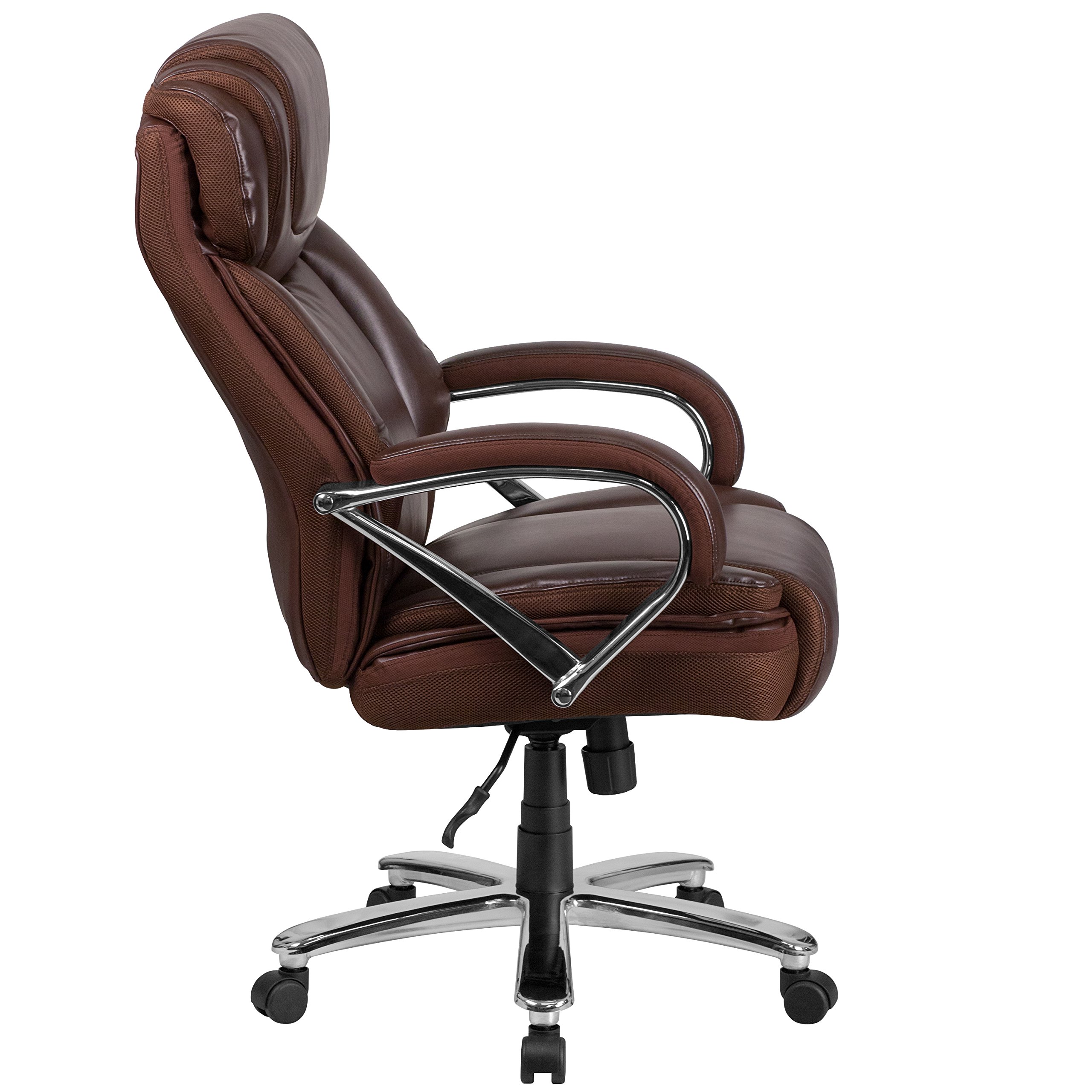 Amazon.com: EMMA + OLIVER Brown Faux Leather Big & Tall 500 lb