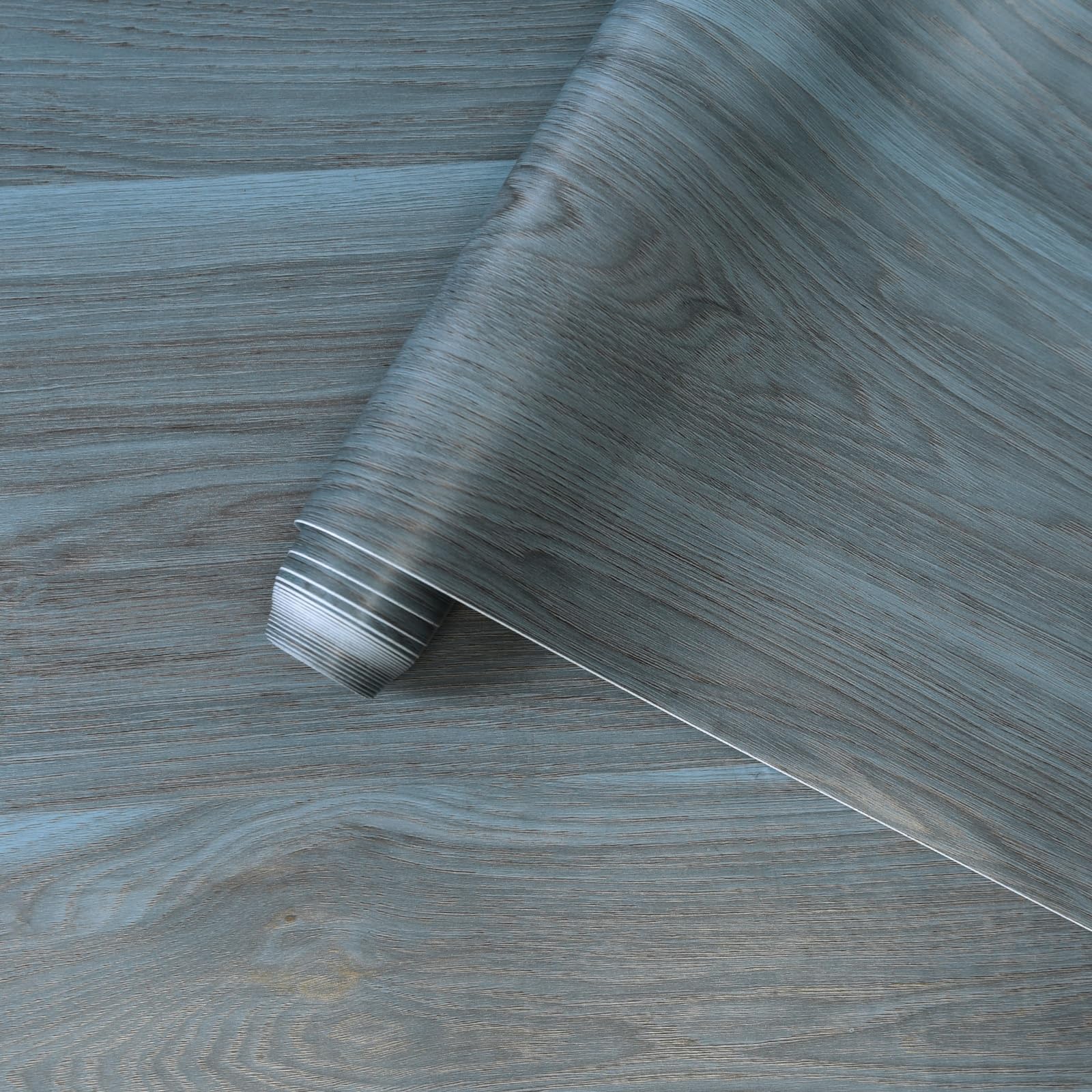 BOMENGThick Purple Blue Wood Contact Paper Rustic Wood Wallpaper Peel and Stick Countertops 16x118inch Wood Vinyl Wrap Self Adhesive Waterproof no Bubbles Removable Oak Wallpaper Roll for Cabinet