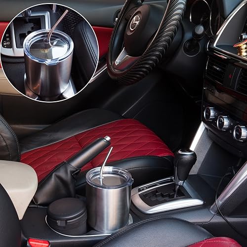 Miniatura 3 de Tapa a prueba de derrames con pajitas para YETI Rambler, SOEOR Tumbler, Ozark Trail Cup y otras marcas de vasos de acero inoxidable con aislamiento