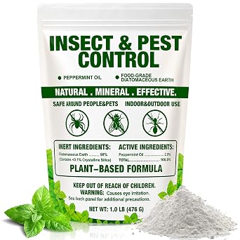 Food Grade Diatomaceous Earth, Natural Powder for Home & Garden Use