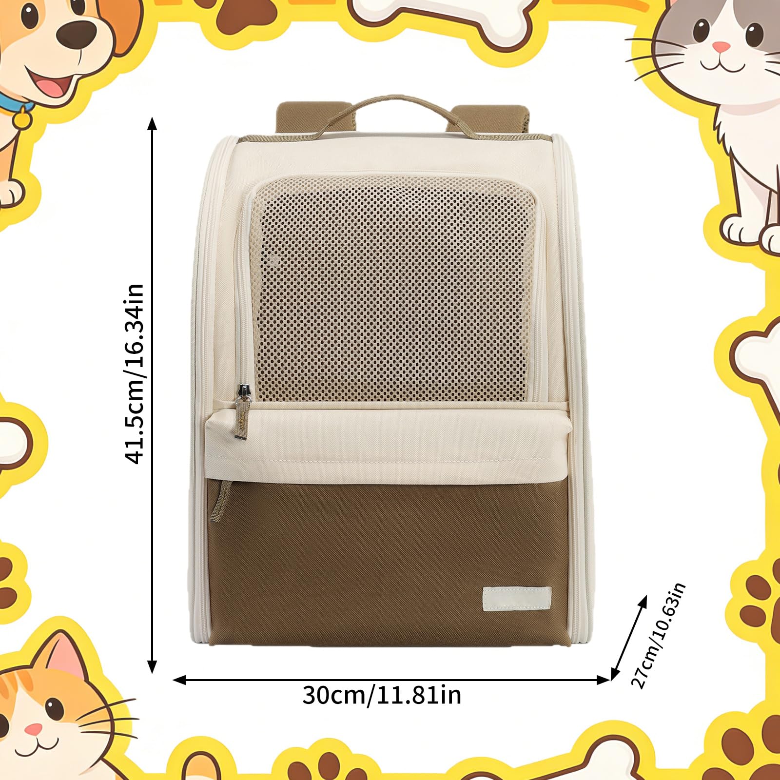 Katzen Rucksack, Katzenrucksack mit Fenster