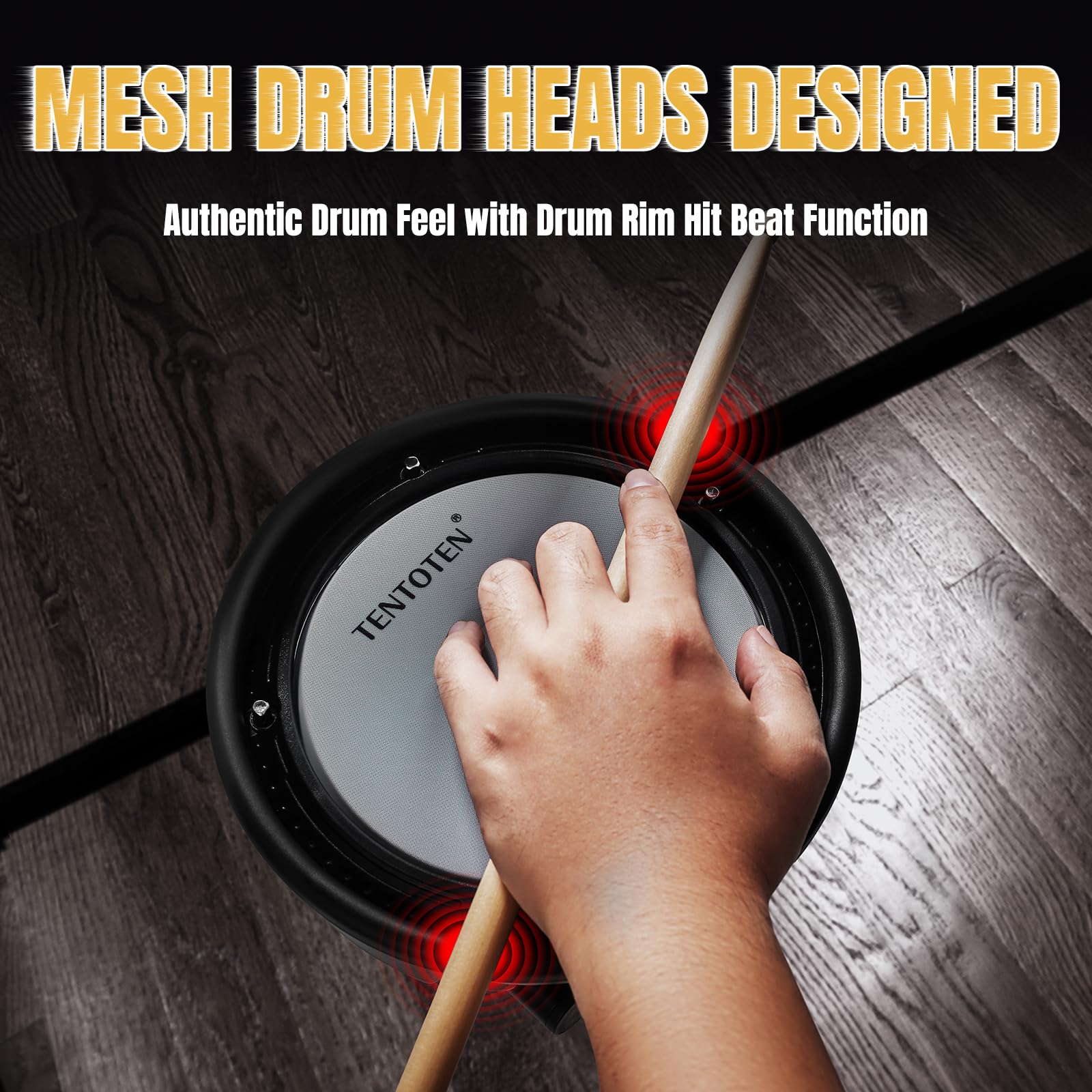 Amazon.com: TENTOTEN Electric Drum Set, Electric Drum Set Adult