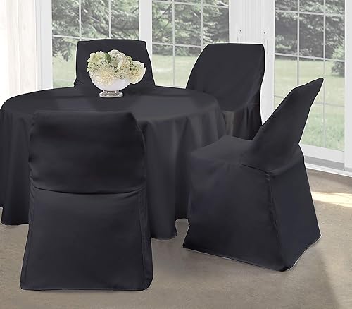 Bed Makers Funda para silla plegable 32 x 18 pulgadas color negro