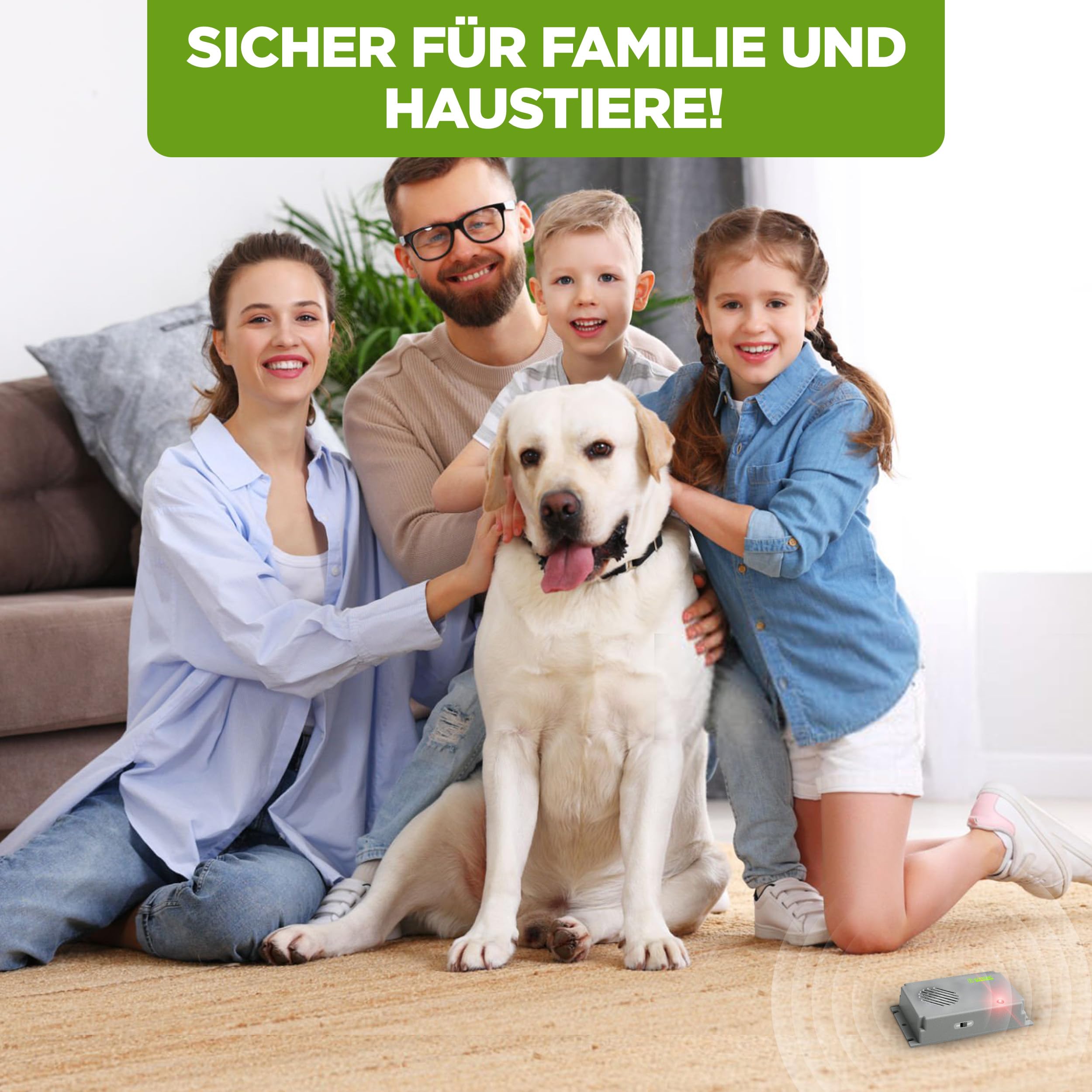 ISOTRONIC Ultraschall Mäuseabwehr zum Mäuse & Ratten vertreiben – Schädlingsvertreiber für Dachboden, Keller, Garage & Garten – Mäuseschreck ohne Gift & Mausefalle – 40m² Wirkungsbereich (3 Stück)