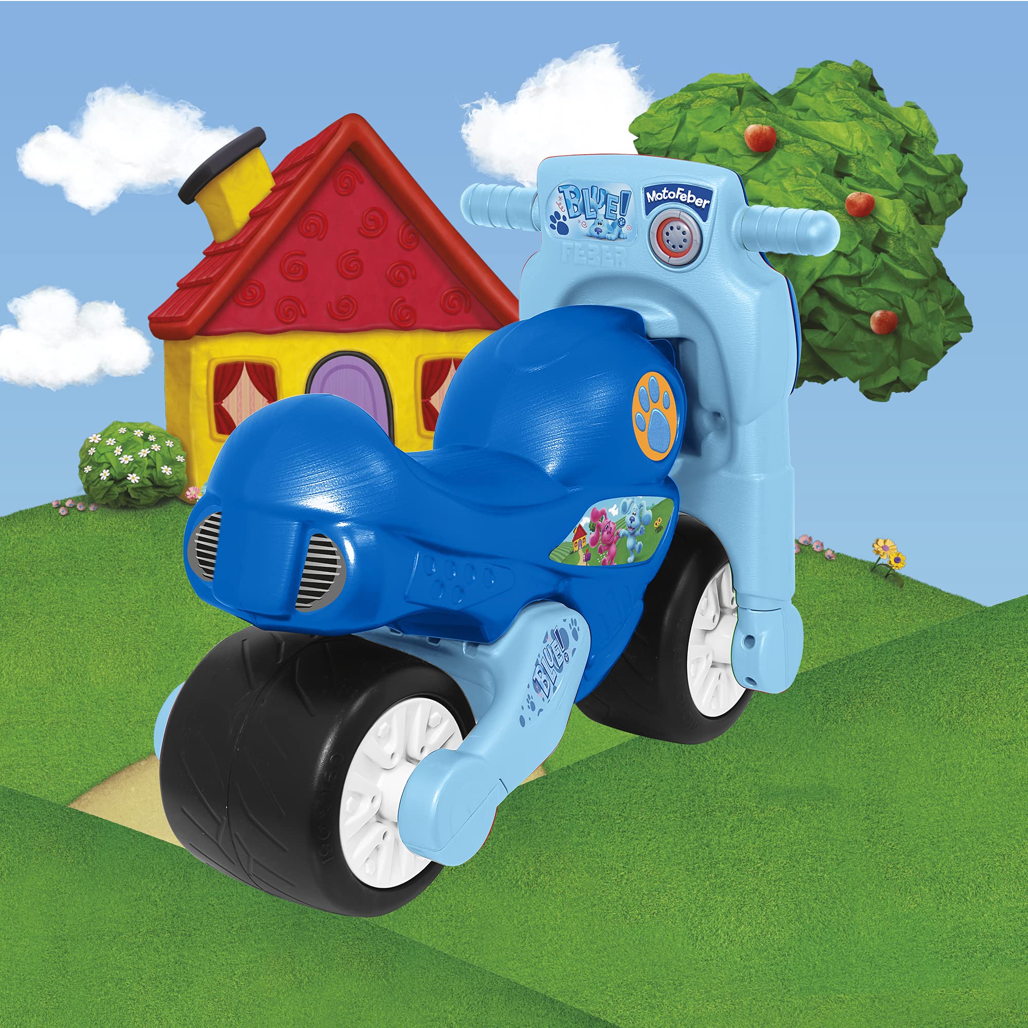FEBER Motofeber 1 Blue Clues - correpasillos para Niñas y Niños de 18 Meses en Adelante (Famosa 800013301)