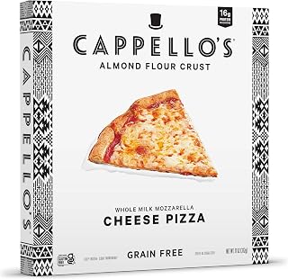 Cappello's Grain-Free Gluten-Free Whole Milk Mozzarella Cheese Pizza - Almond Flour Crust, Frozen 11oz