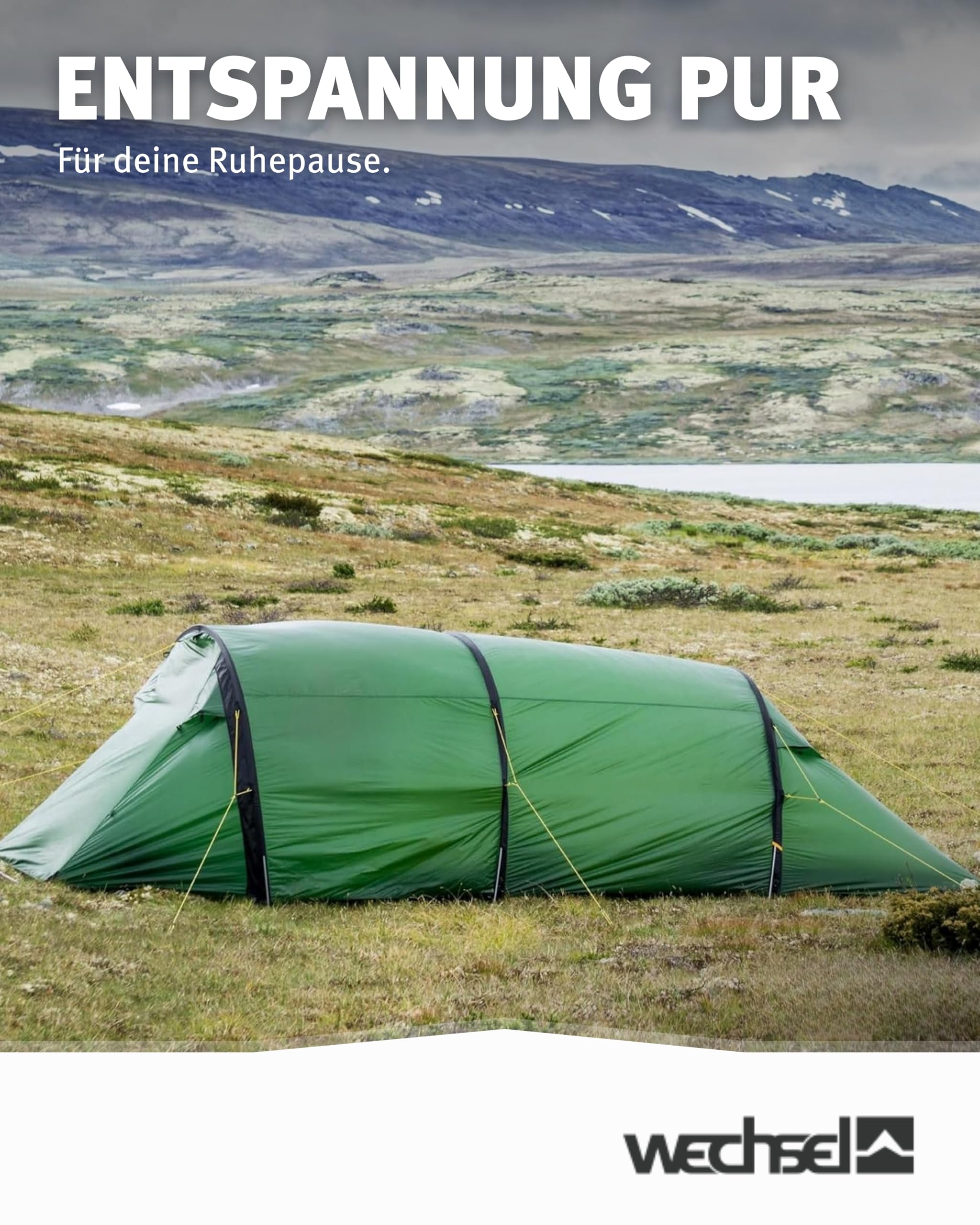 Wechsel Tempest 3 I Zero-G Tunnelzelt für 3 Personen I schnell aufbaubares Leichtgewichtszelt I kompakt & transportabel I ideales Outdoor-Zelt für Camping, Wandern & Radreisen