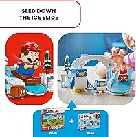 Vista 4 de LEGO Super Mario Penguin Family Snow Adventure - Juego de expansión para niños, incluye una figura de Goomba y pingüino bebé, regalo para jugadores