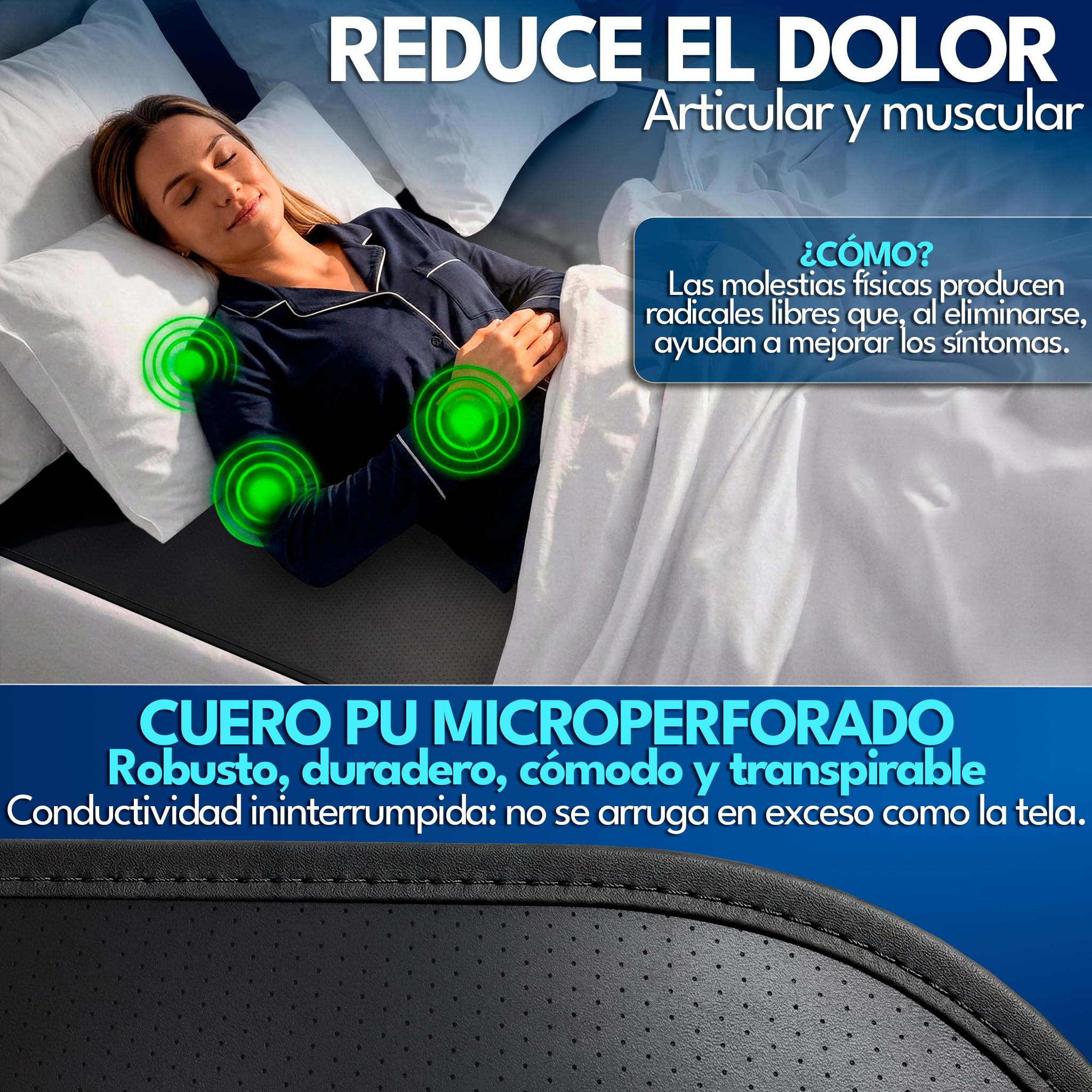 Grounding Mat Premium con Verificador Lápiz | Alfombrilla Earthing para Conexión a Tierra, Sueño Profundo y Reducción del Estrés | Incluye Enchufe y Cable | 2 Tamaños (185x137)