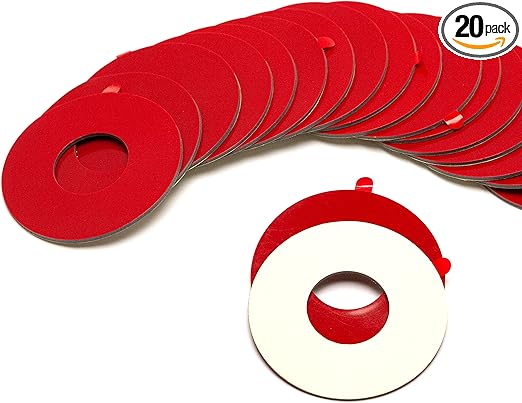 AutoLine Pro Gas Cap Adapter | Reusable Replacement Adhesive Discs 20 PCS | Industrial Multi-Use Grade