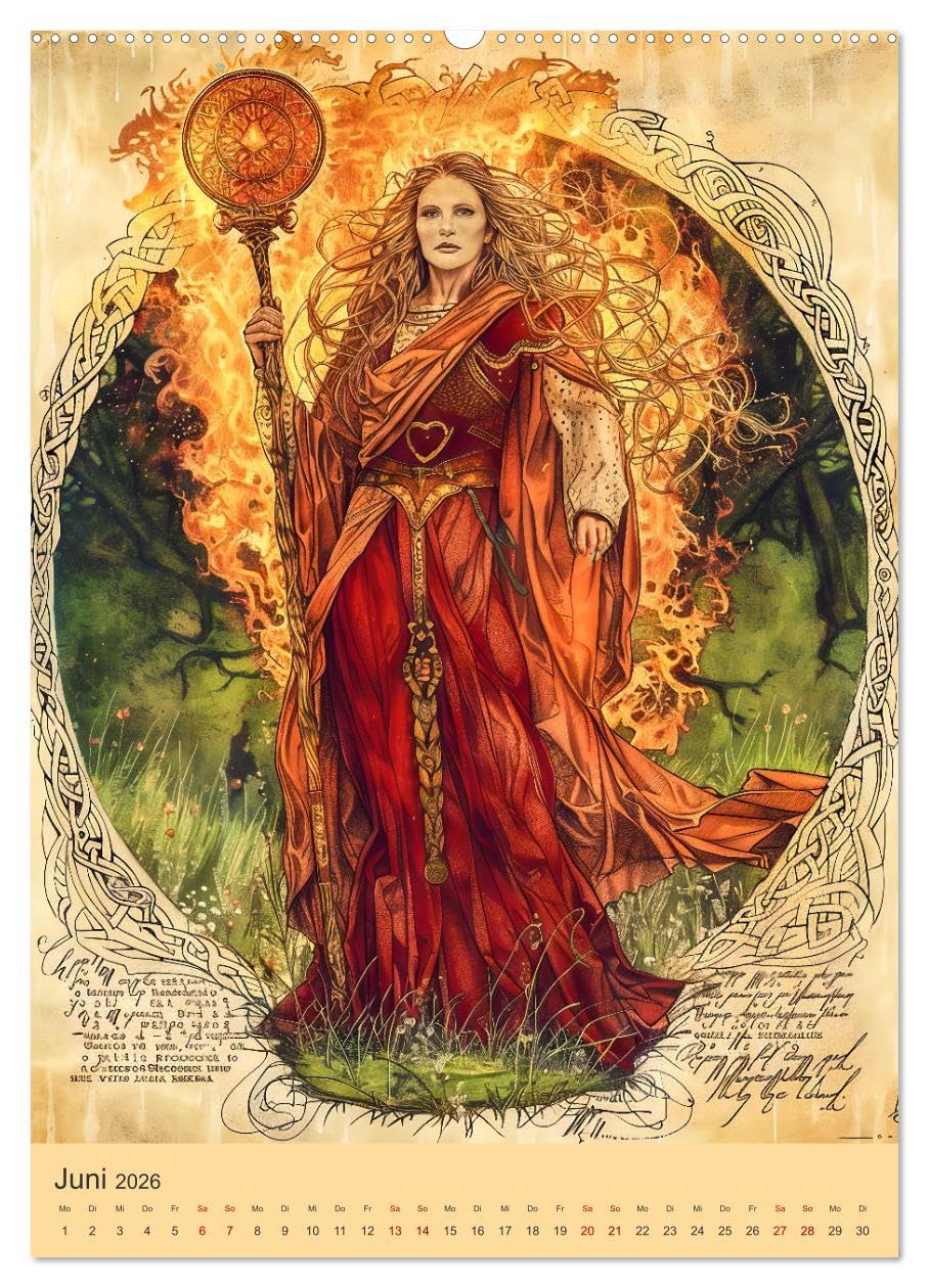 Mystik der Kelten - Faszinierende Welt keltischer Mythen und Götter (hochwertiger Premium Wandkalender 2026 DIN A2 hoch), Kunstdruck in Hochglanz: ... der keltischen Mythologie (CALVENDO Kunst)