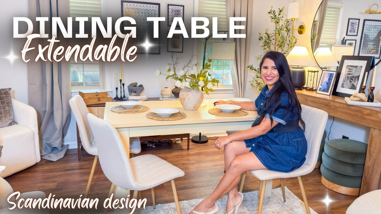 Check out this extendable dining table it is stunning