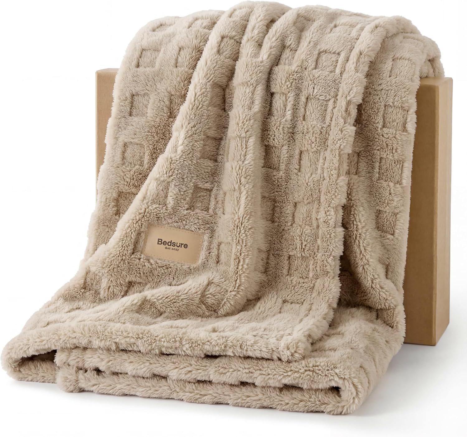 Bedsure Waffle Couch Throw Blanket