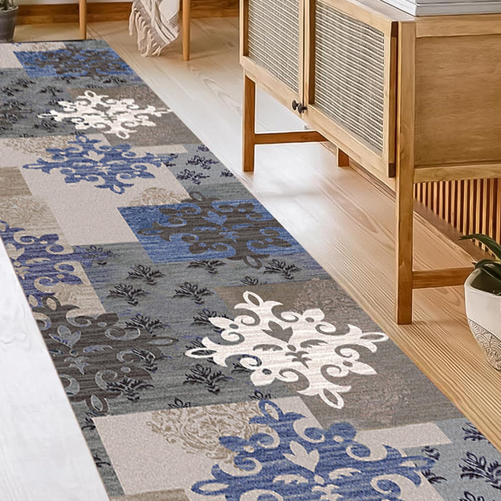 市松模様の織り込まれたシャグラグ 【公式通販】