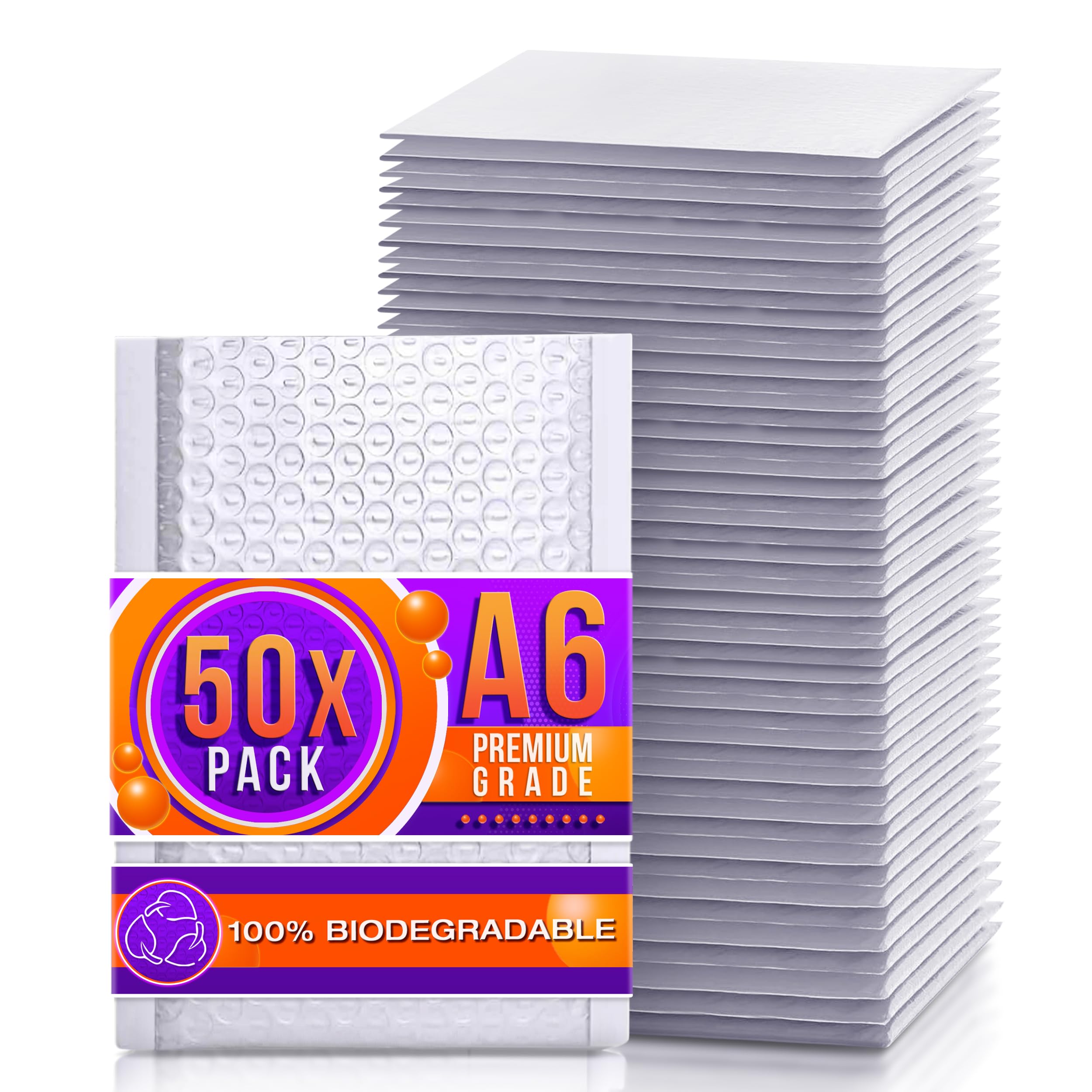 DIY Doctor Padded Envelopes A6 Size x50 - Bubble Mailer Bags for Shipping Mailing - Packaging Bags for Small Business