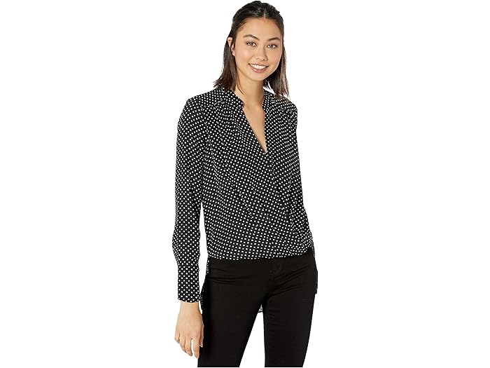 bcbgmaxazria jaklyn draped front blouse