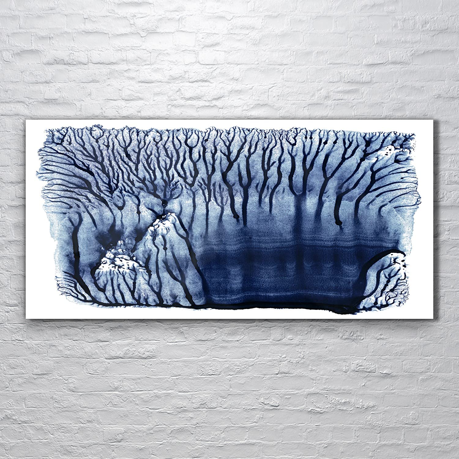 Coloray Pintura acrílica Cuadro De Pared 120x60cm Vidrio Acrílico Arte Sala De Estar Mural - Acuarelas de abstracción
