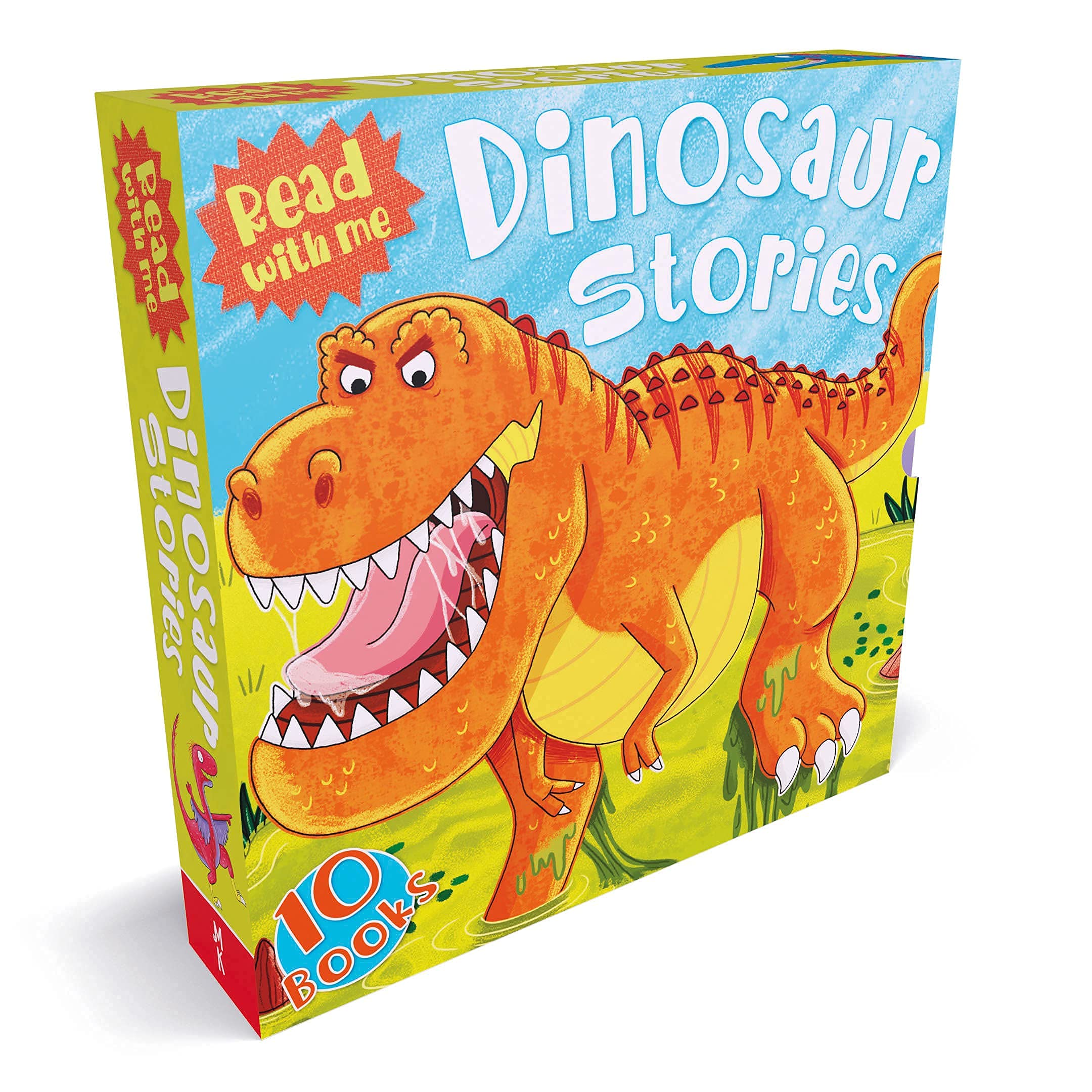 Miles Kelly Dinosaur Adventures 10 Books Collection Set (Allosaurus, Ankylosaurus, Brachiosaurus, Diplodocus, Iguanodon, Plateosaurus and More)