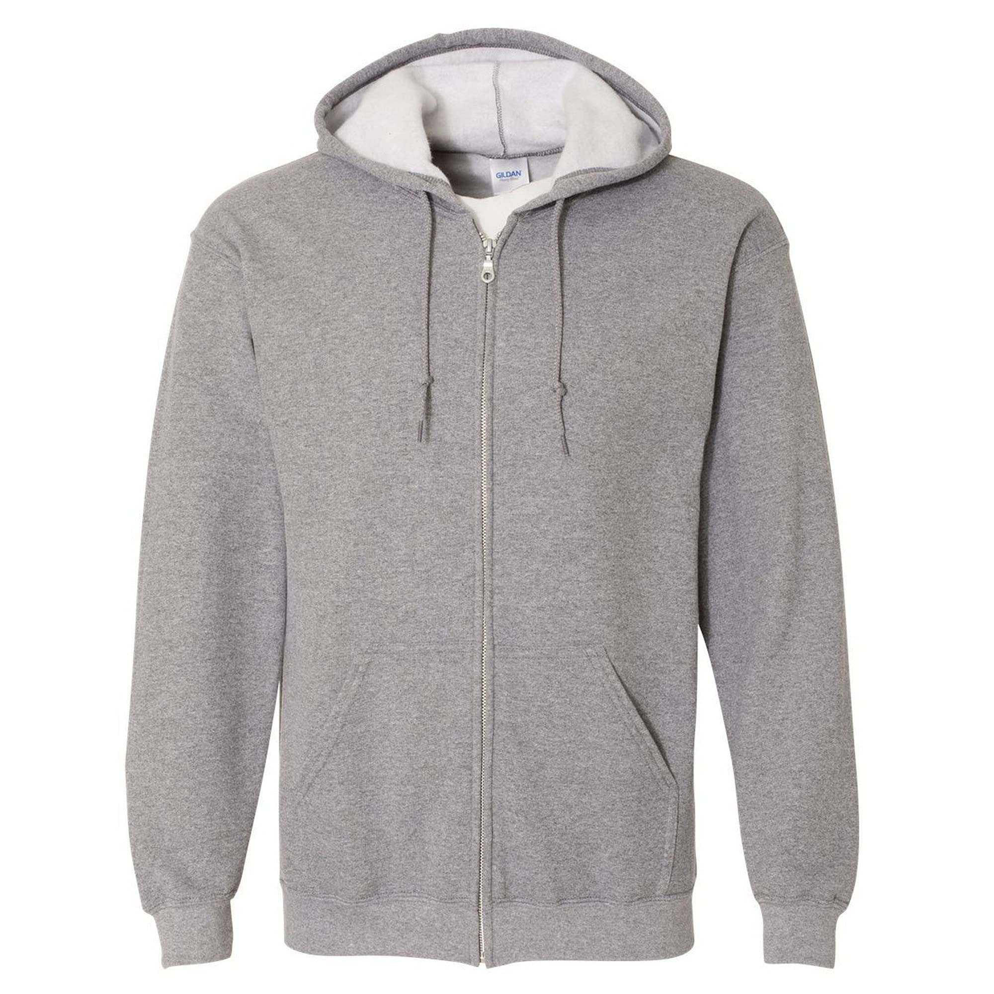 GILDAN Heavy Blend Unisex Adult Full Zip Hooded Sweatshirt Top