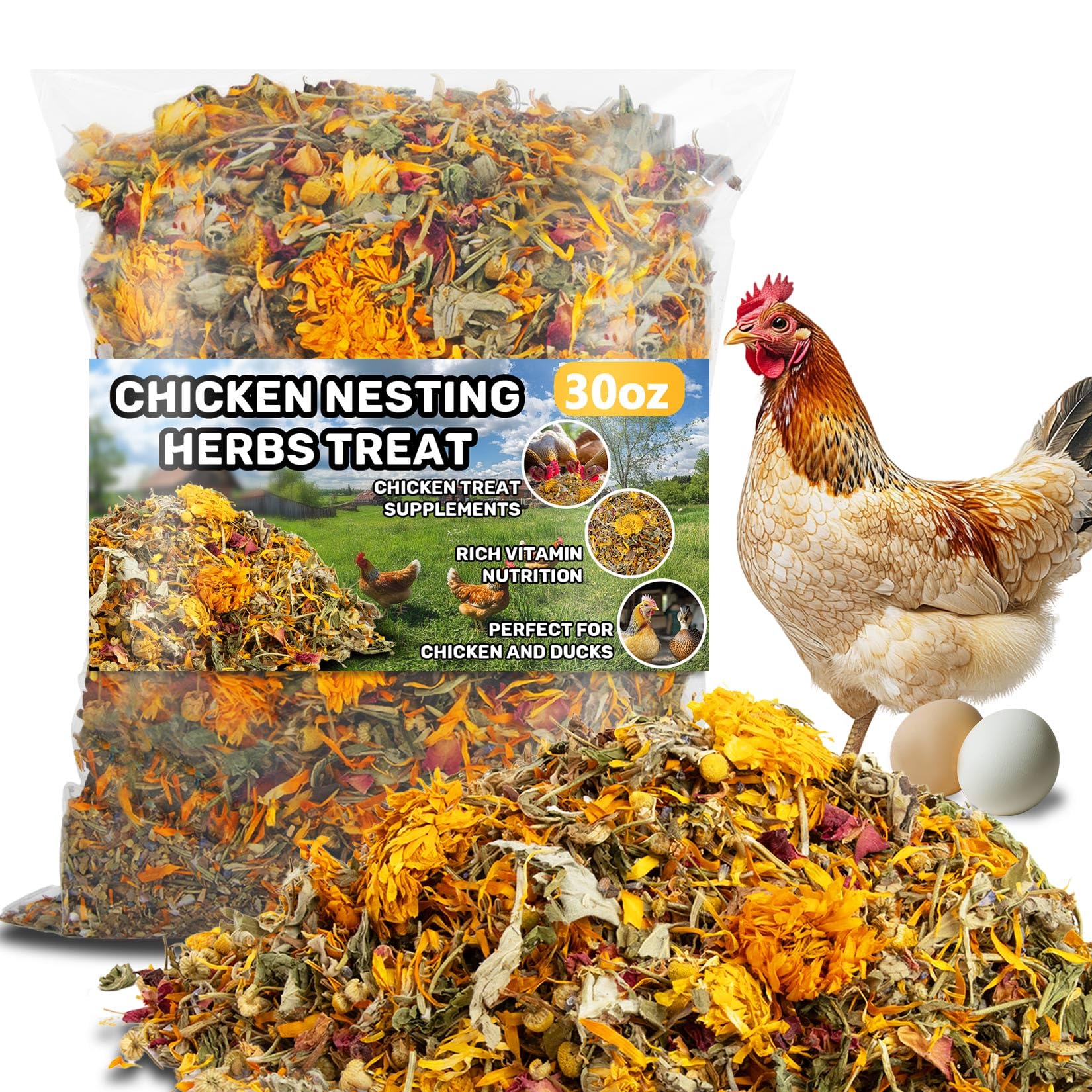 MAQIHAN 30oz Chicken Nesting Herbs