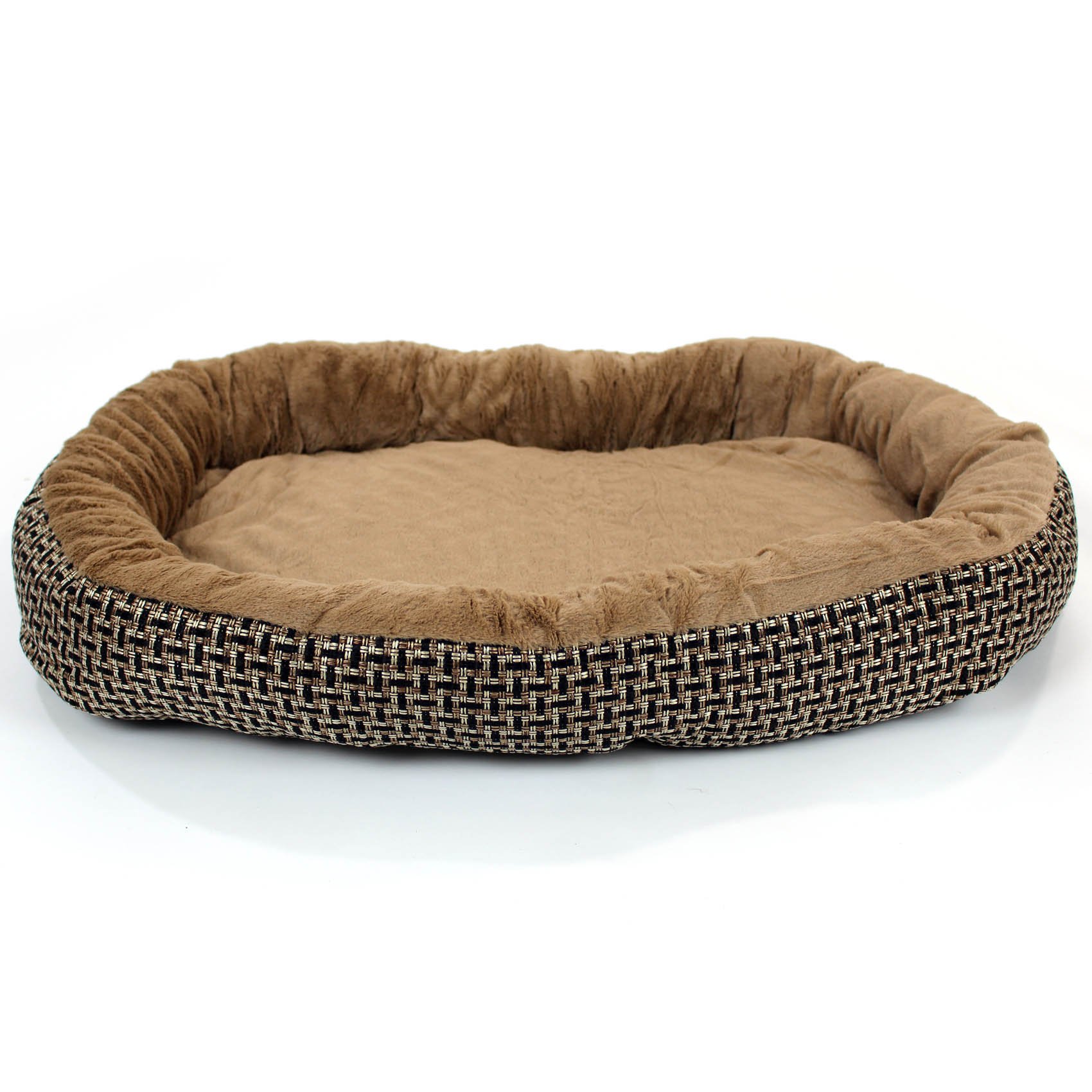 EasipetDeluxe Orthopaedic Soft Dog Bed Pet Warm Basket Fleece Lining Cushion Puppy Cat (Large)