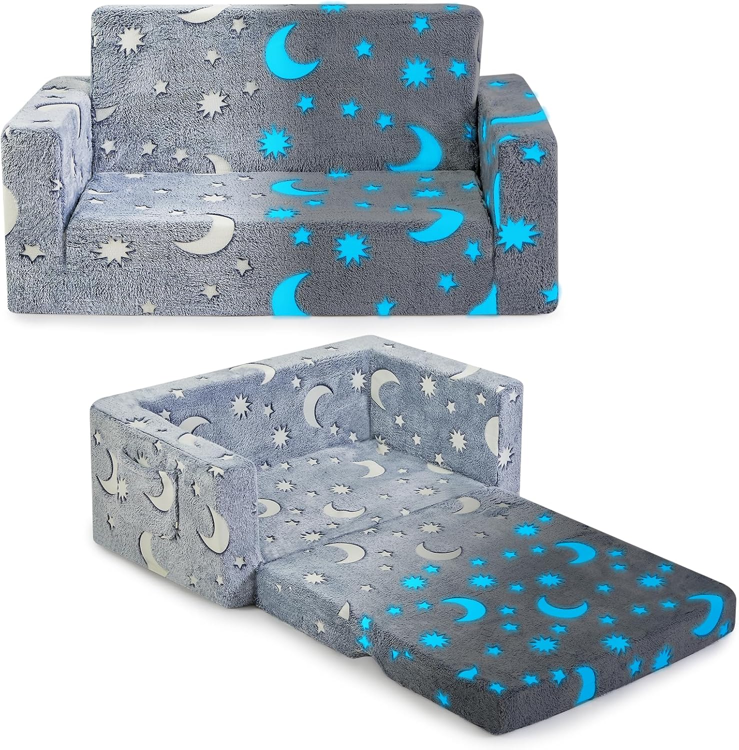 IFNOW Toddler Couch, Toddler Chair Folding, Kids Couch 2 in