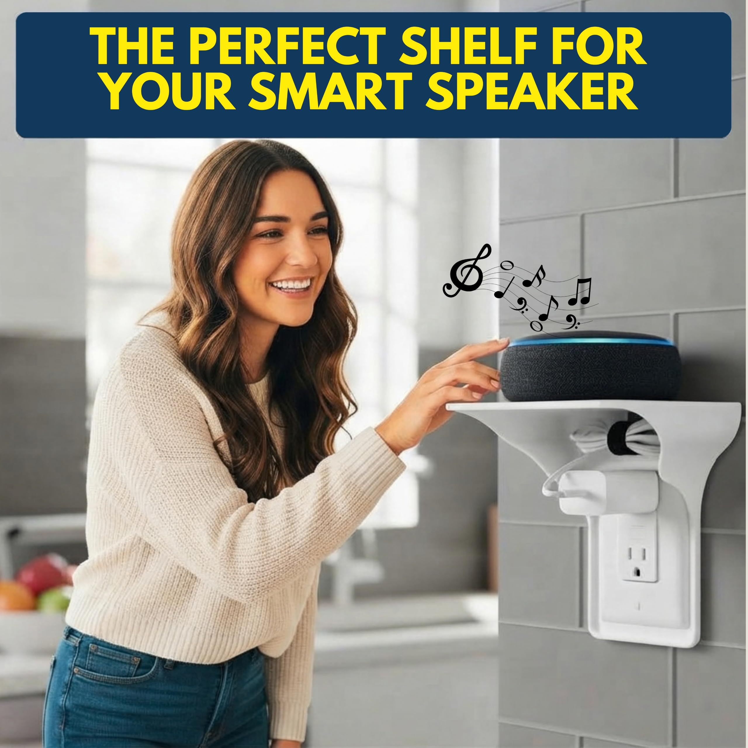 Power Perch Shelf - Vertical Outlet Storage -2